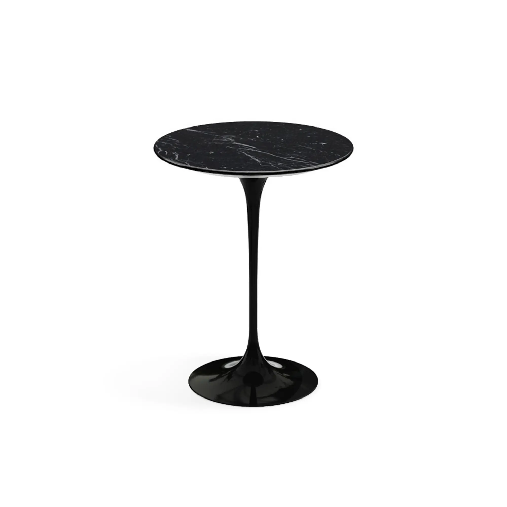Saarinen Round sidobord Ø 41 cm Black