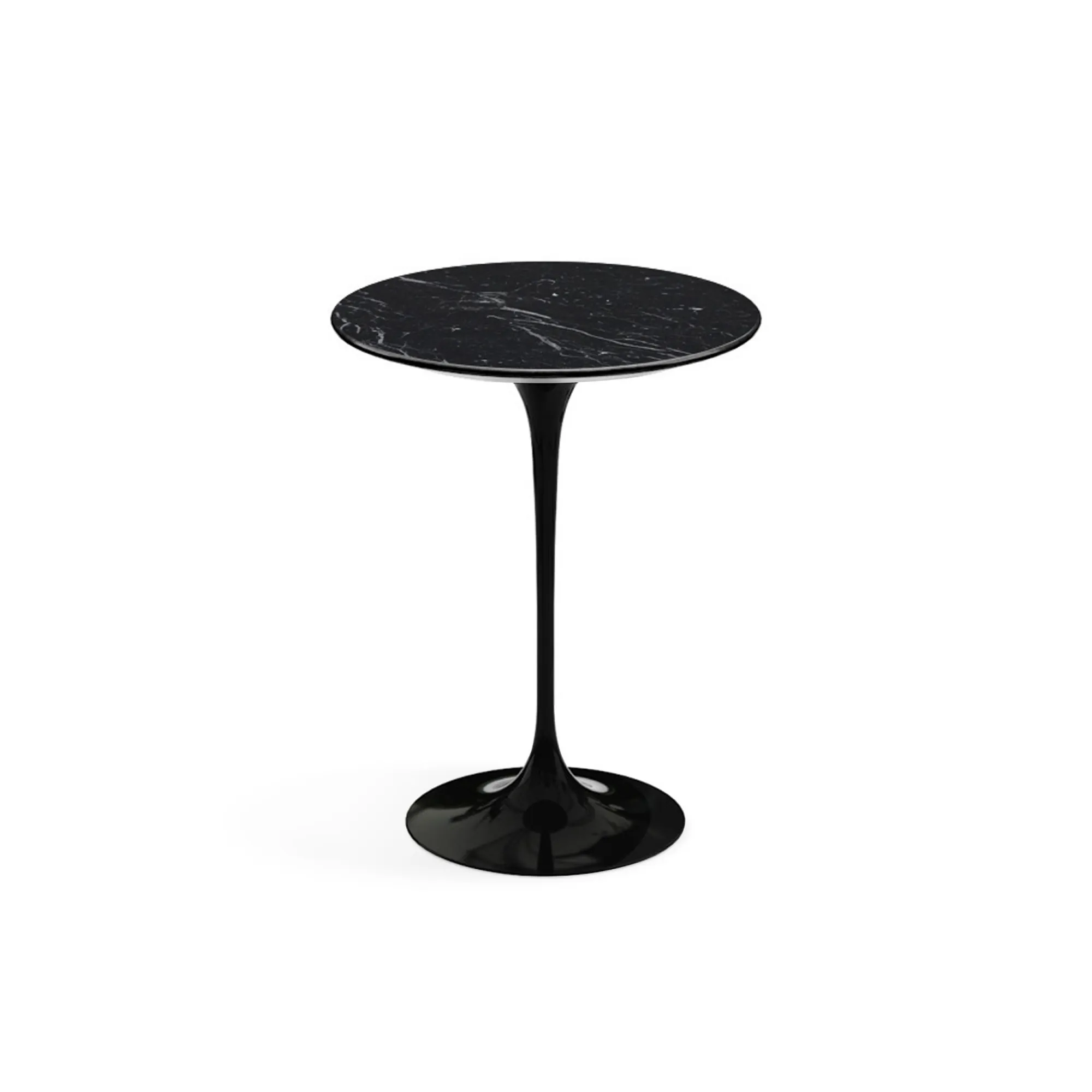 Saarinen Round sidobord Ø 41 cm Black