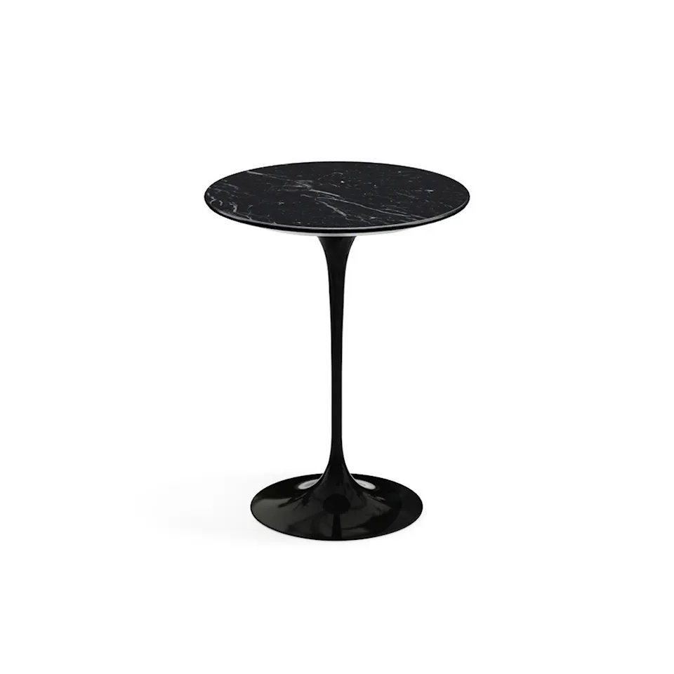 Saarinen Round sidobord Ø 41 cm Black