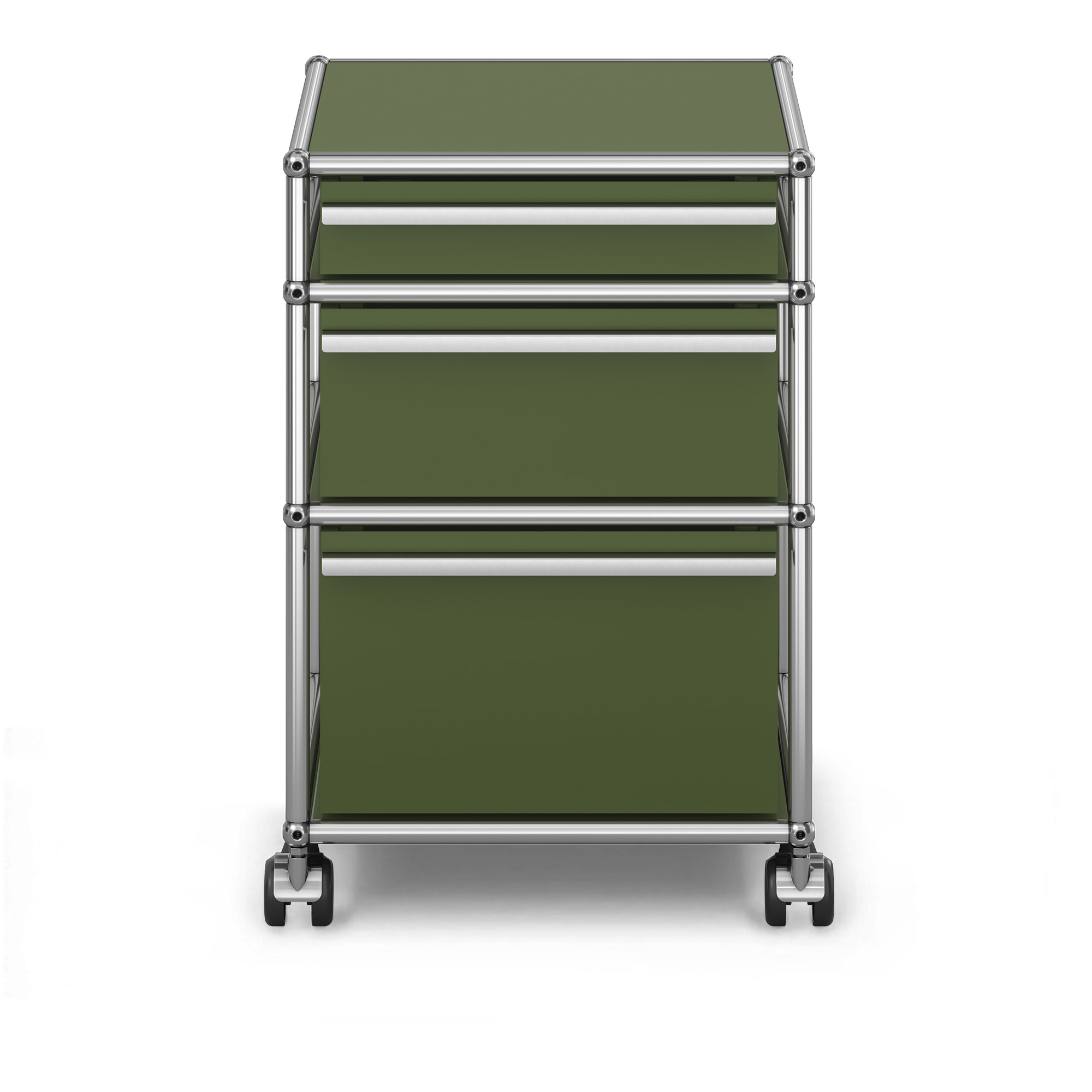 USM - USM Haller M63 36 Olive Green - Hurtsar - Fritz Haller & Paul Schärer - Grön - Metall | Möbler - Förvaring Och Hyllor - Hurtsar | Möbelexperten
