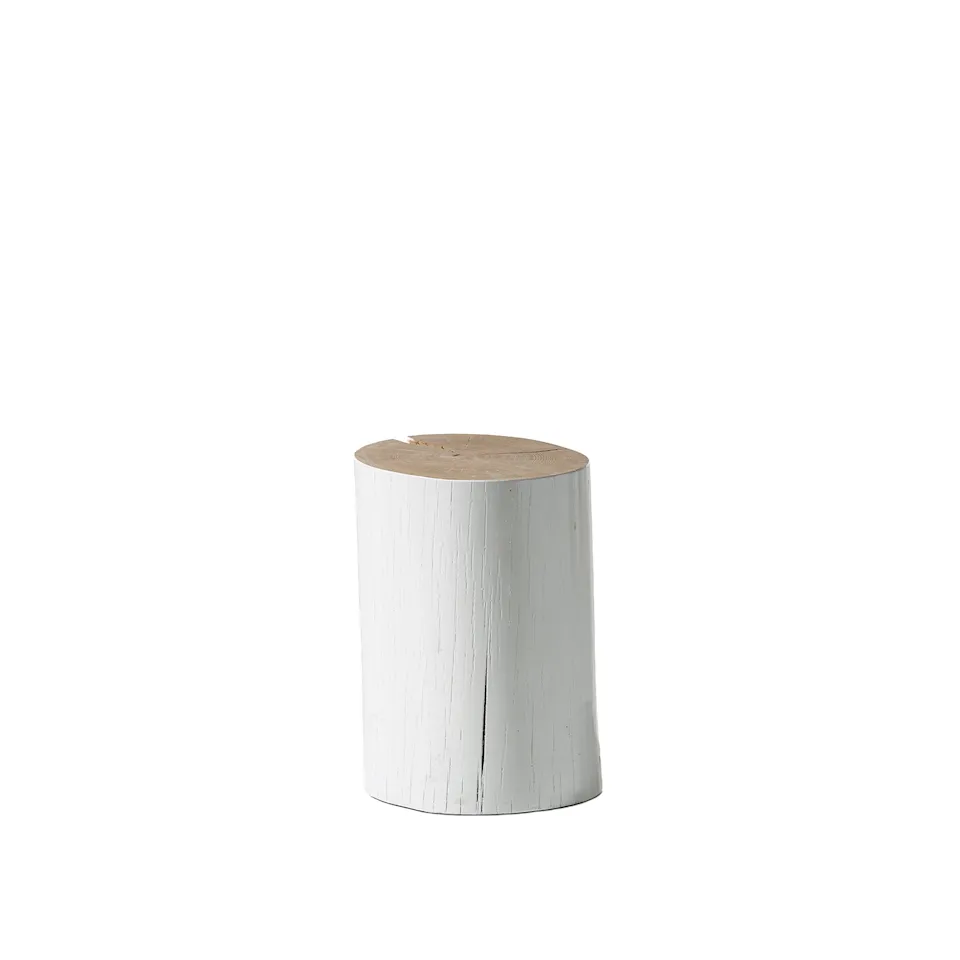 Log Side Table - Bianco