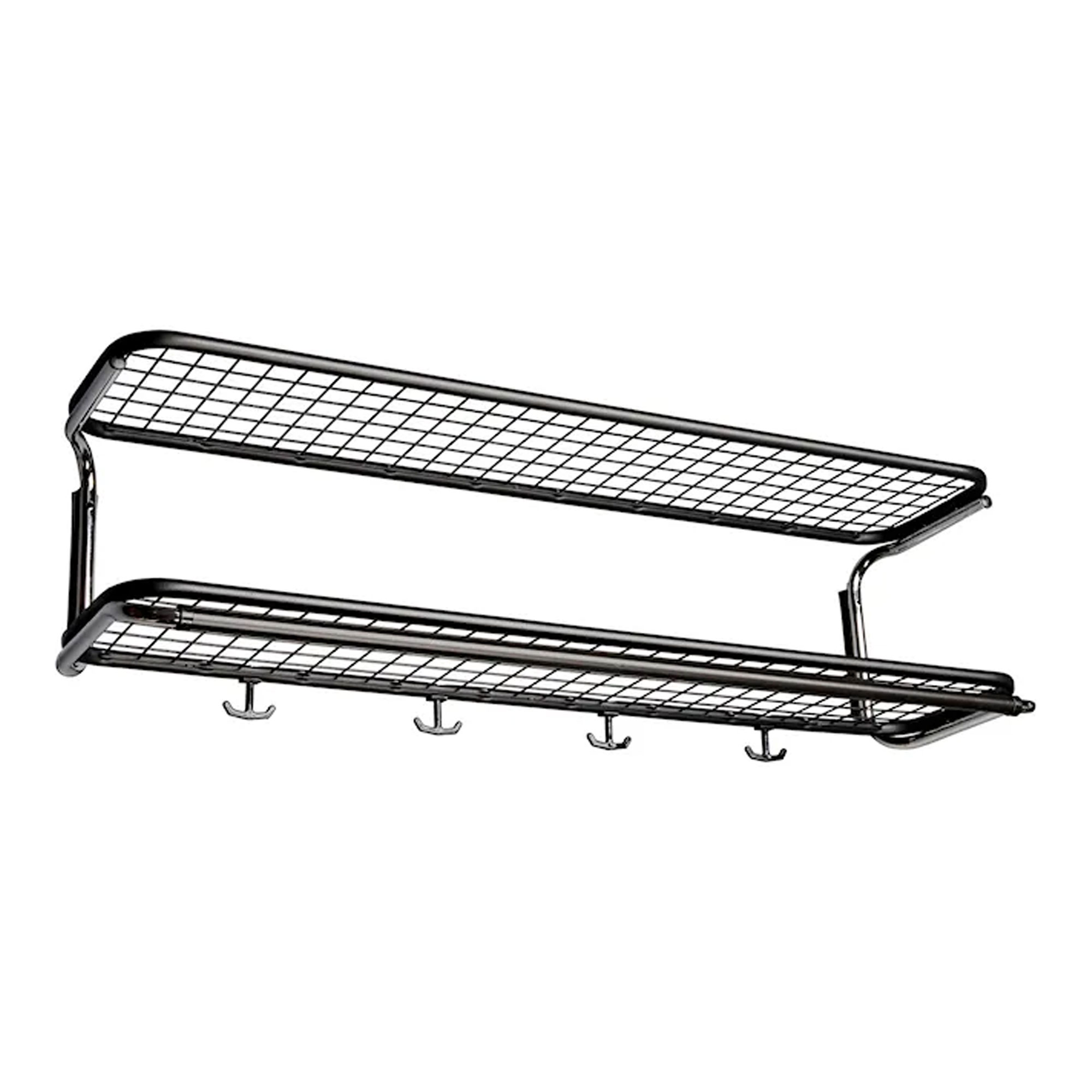 Essem Design - Classic 650 Hatthylla Svart/Svart, 90 cm - Hatthyllor och skohyllor - Gunnar Bolin - Svart - Metall/Plast