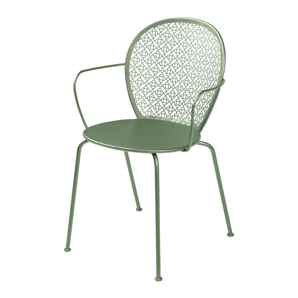 Fermob - Lorette Armchair Cactus 82 - Matstolar utomhus - Frédéric Sofia - Grön - Metall