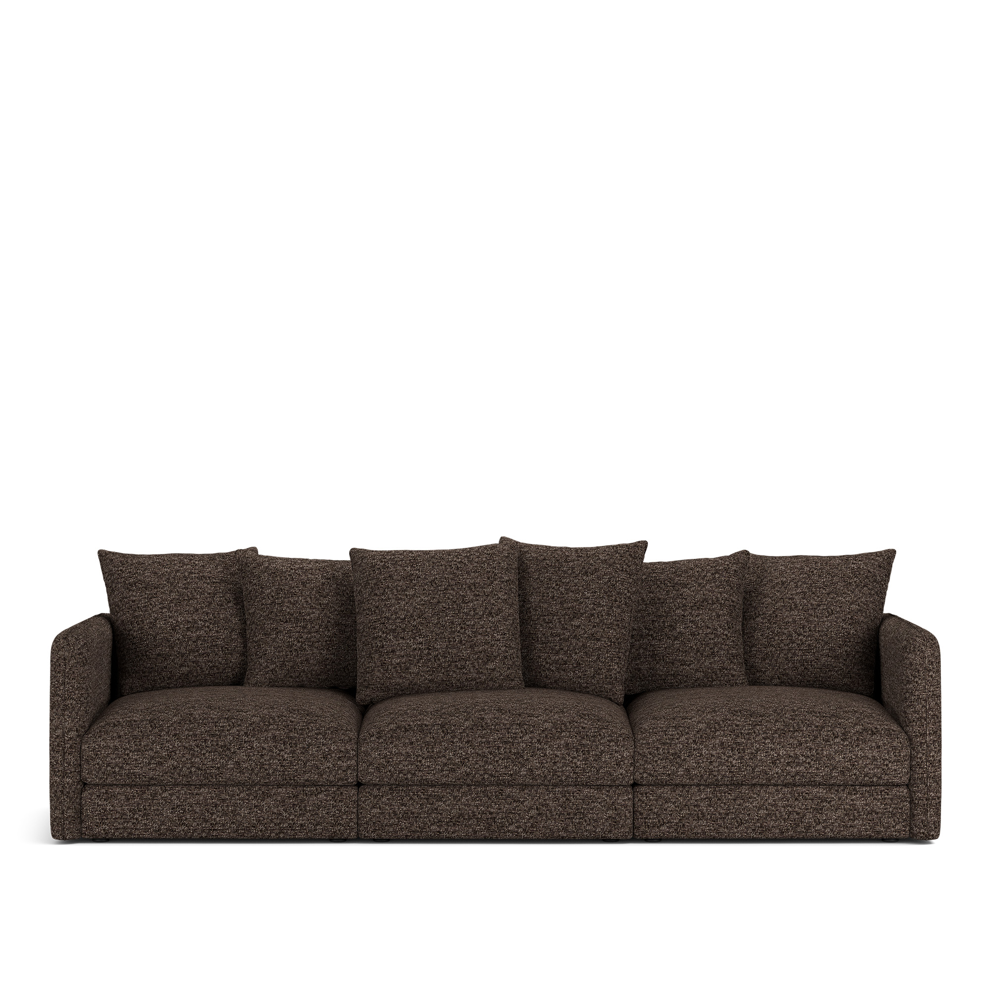 NOGA - Pavarotti 3-Seater, Removable Cover, Cushion Variant 01, Lucinasco 17 - Soffor - Brun