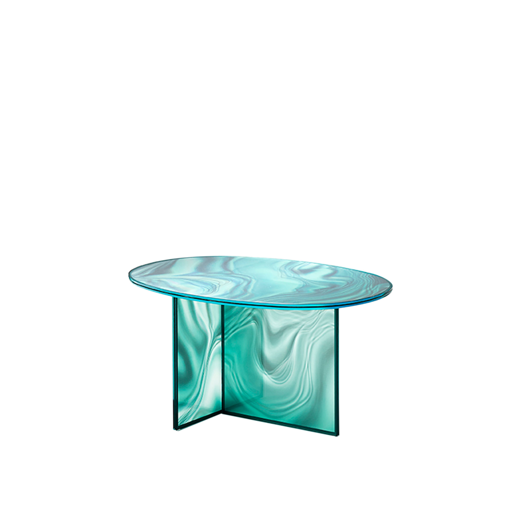 Glas Italia - LIQ02 Liquefy Low table, Color: Pink hues, H:46 - Sofabord - Patricia Urquiola - Rosa - Glass