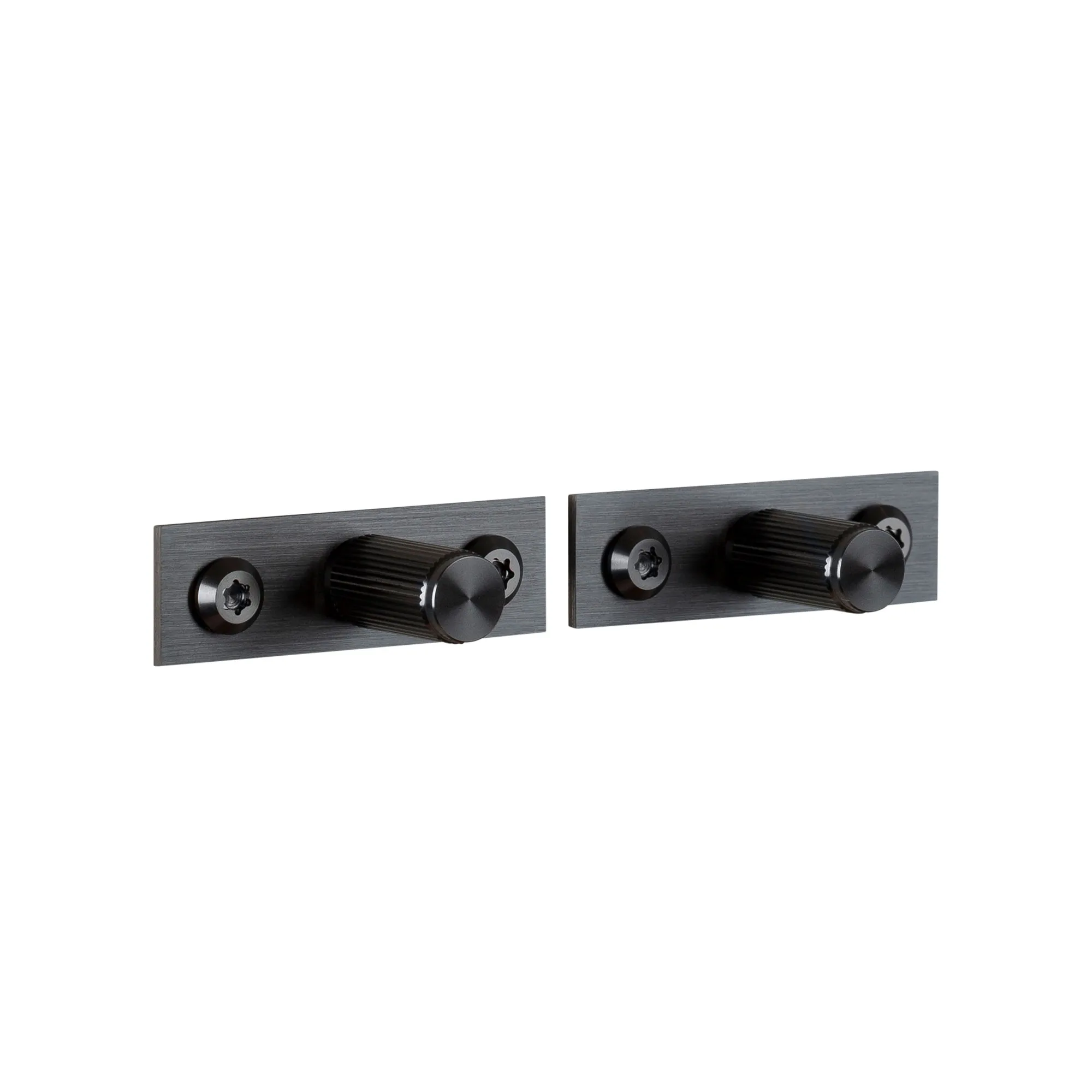 Furniture Knob Plate Linear 2-pak