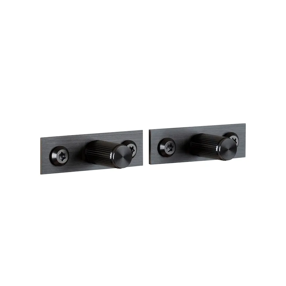 Furniture Knob Plate Linear 2-pack
