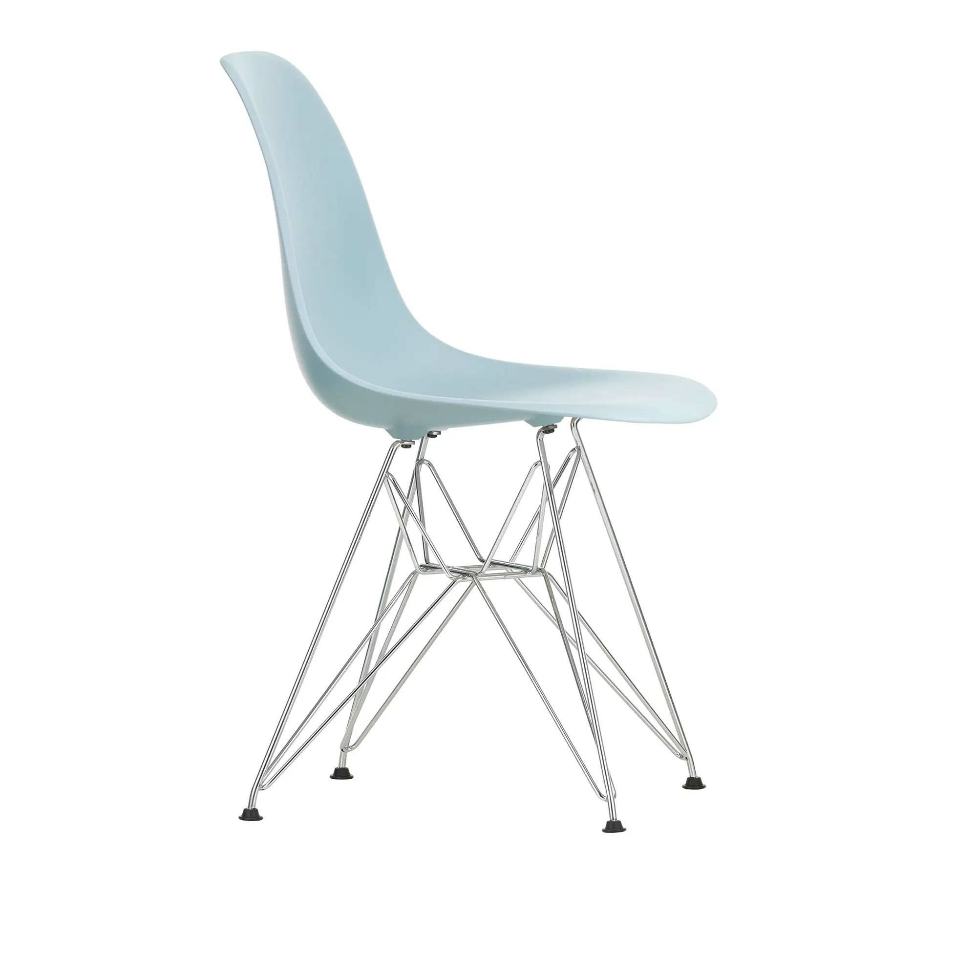 Eames RE Plastic Chair DSR stol Chrome