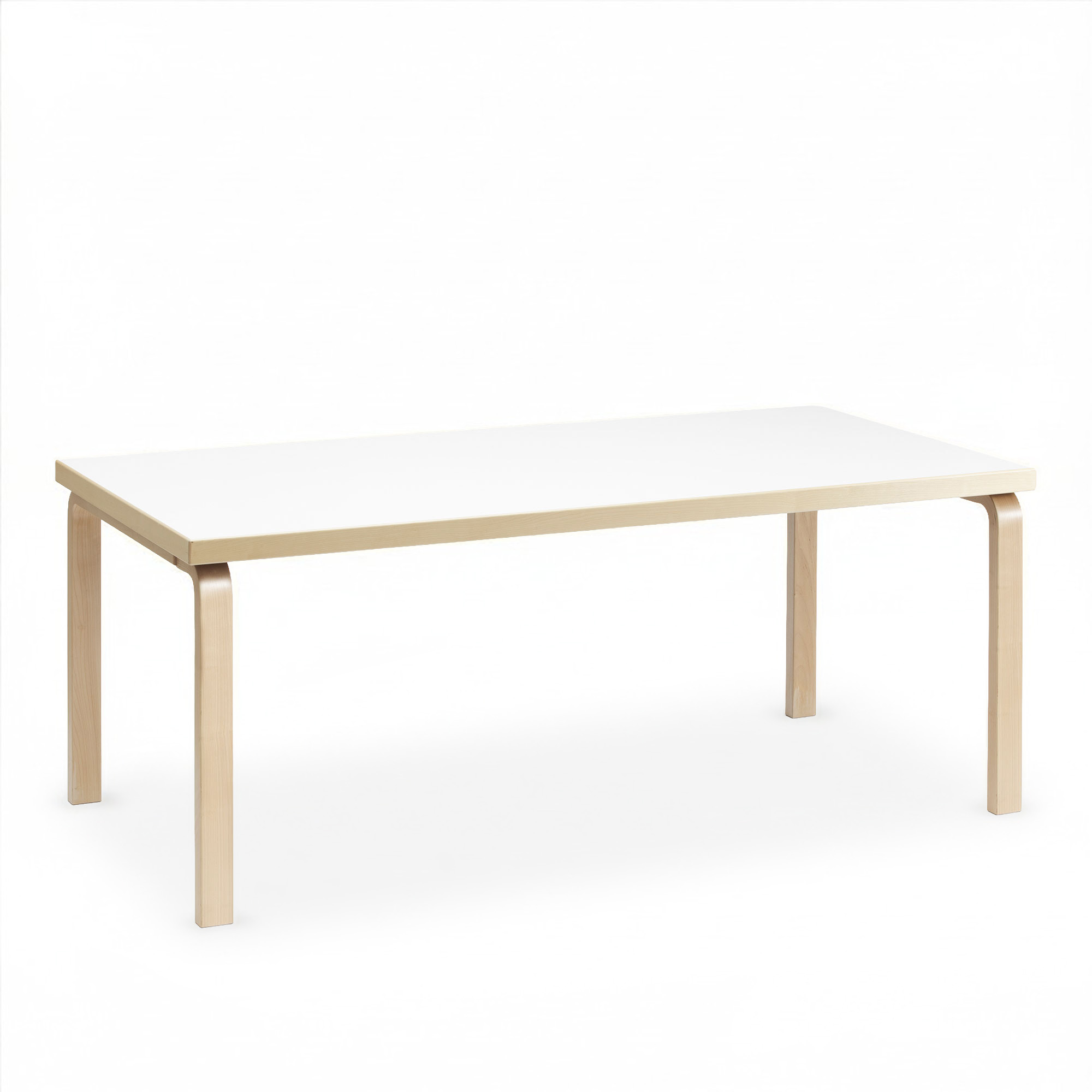 Artek - Aalto Table 83 vit laminat/klarlackad - Matbord - Alvar Aalto - Vit - Trä | Möbler - Bord - Matbord | Möbelexperten