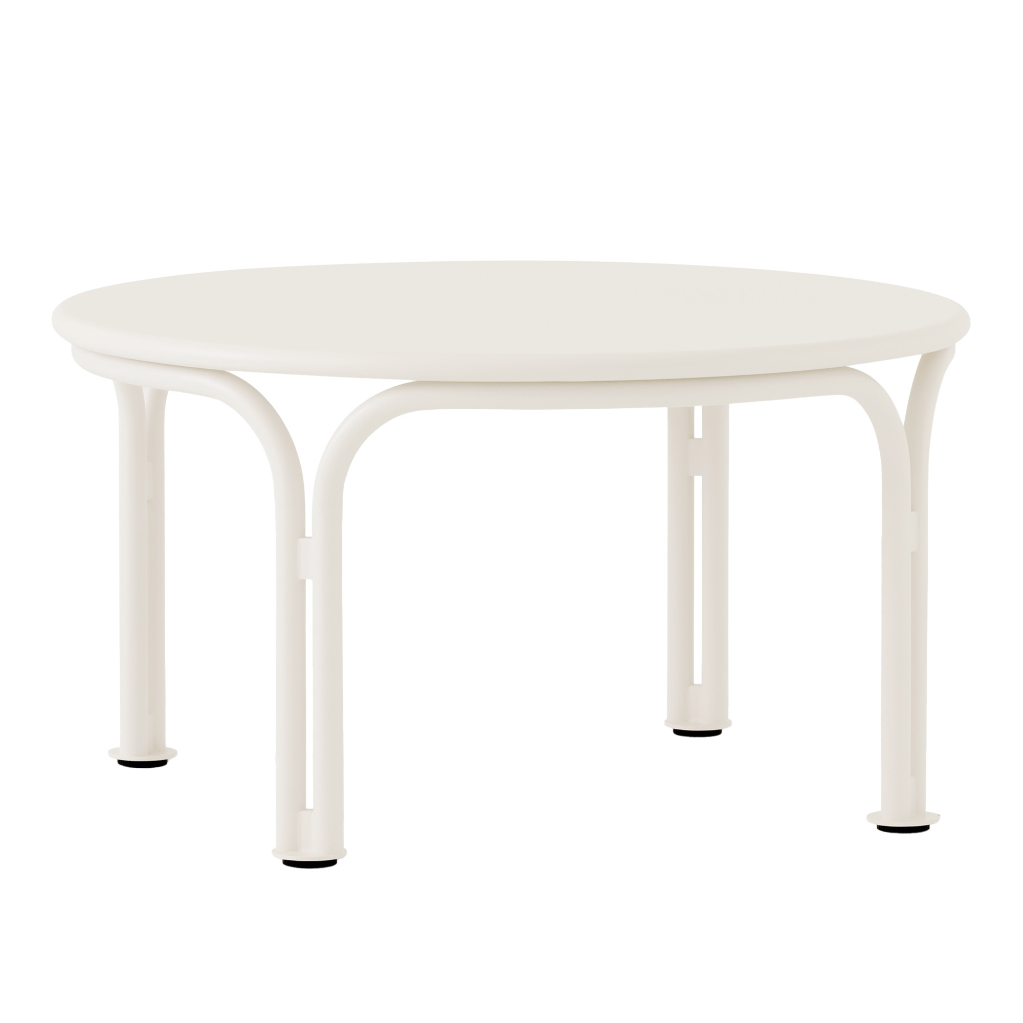&Tradition - Thorvald Outdoor Coffee Table SC108 Ø70 cm Ivory - Soffbord utomhus - Space Copenhagen - Metall | Utemöbler - Utebord - Soffbord Utomhus | Möbelexperten