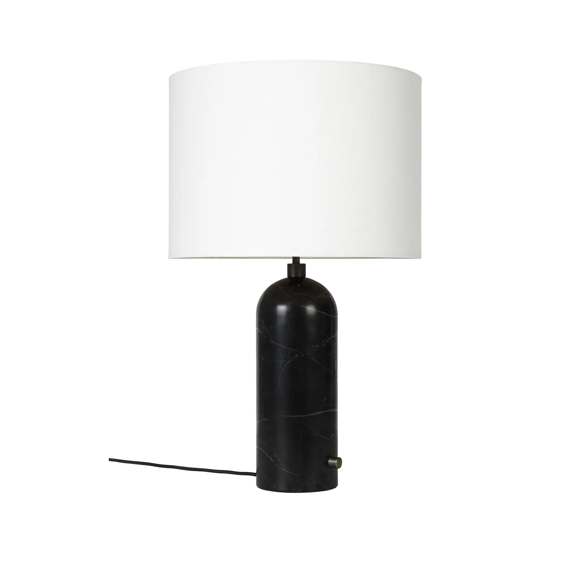 Gravity bordslampa large svart marmor