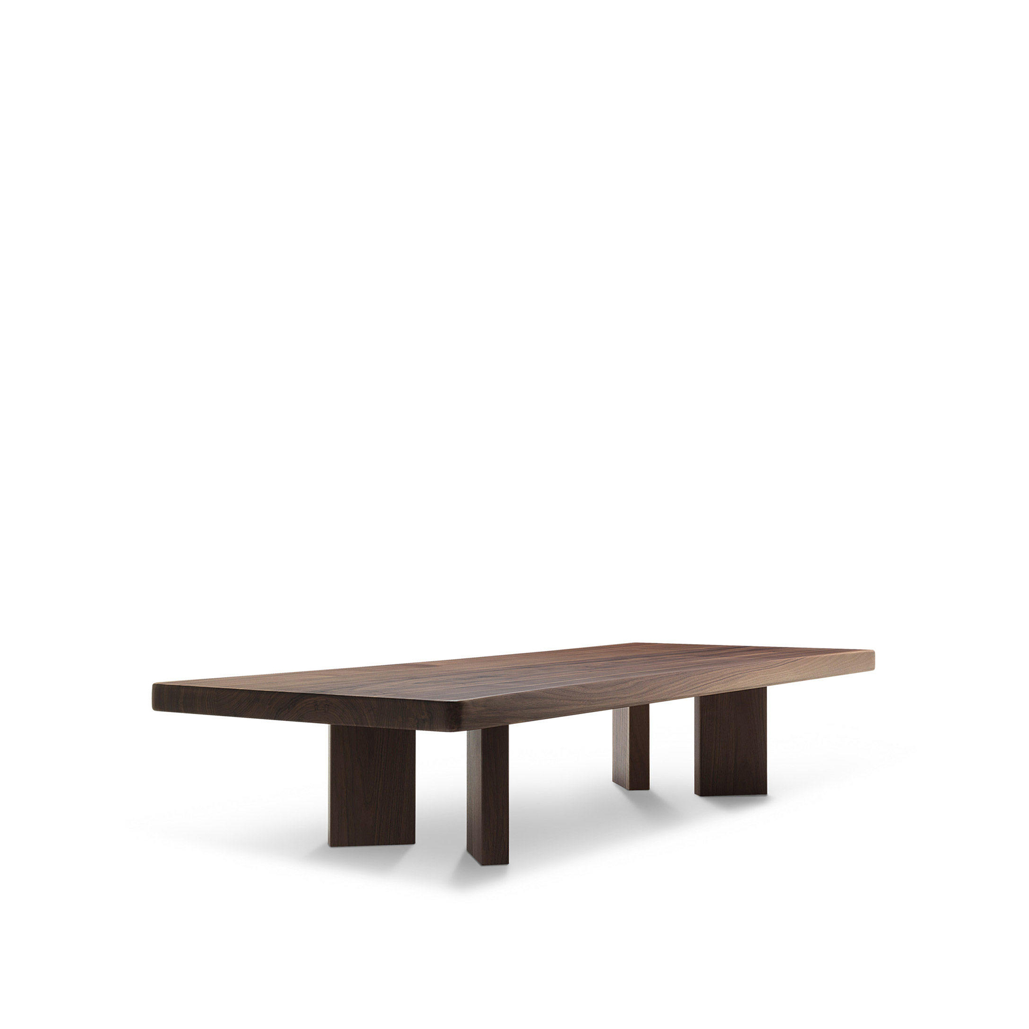 Cassina - 515 04 Plana Low Table, American Walnut - Sofabord - Charlotte Perriand - Tre farget - Tre