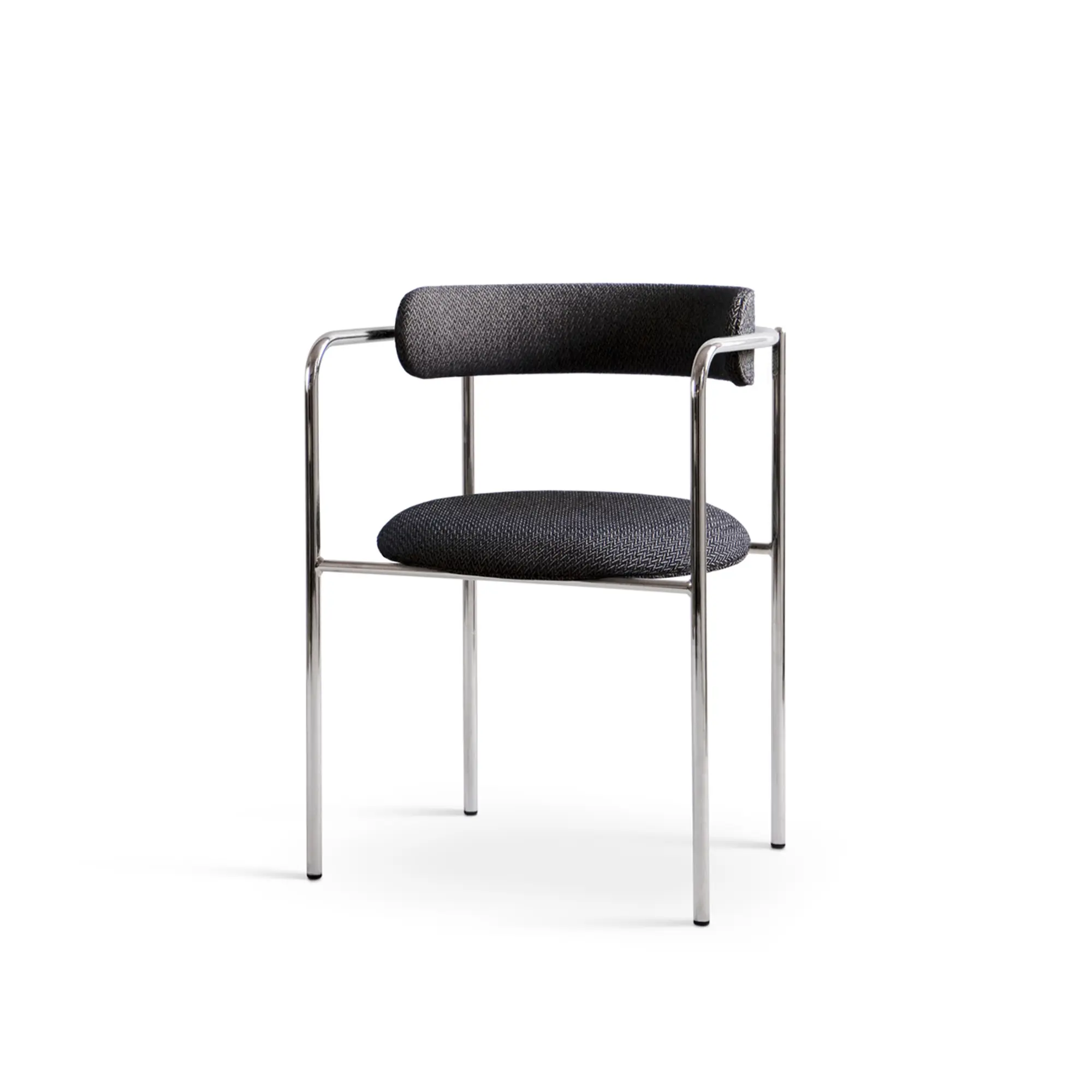 FF Chair Rounded Chrome Legs