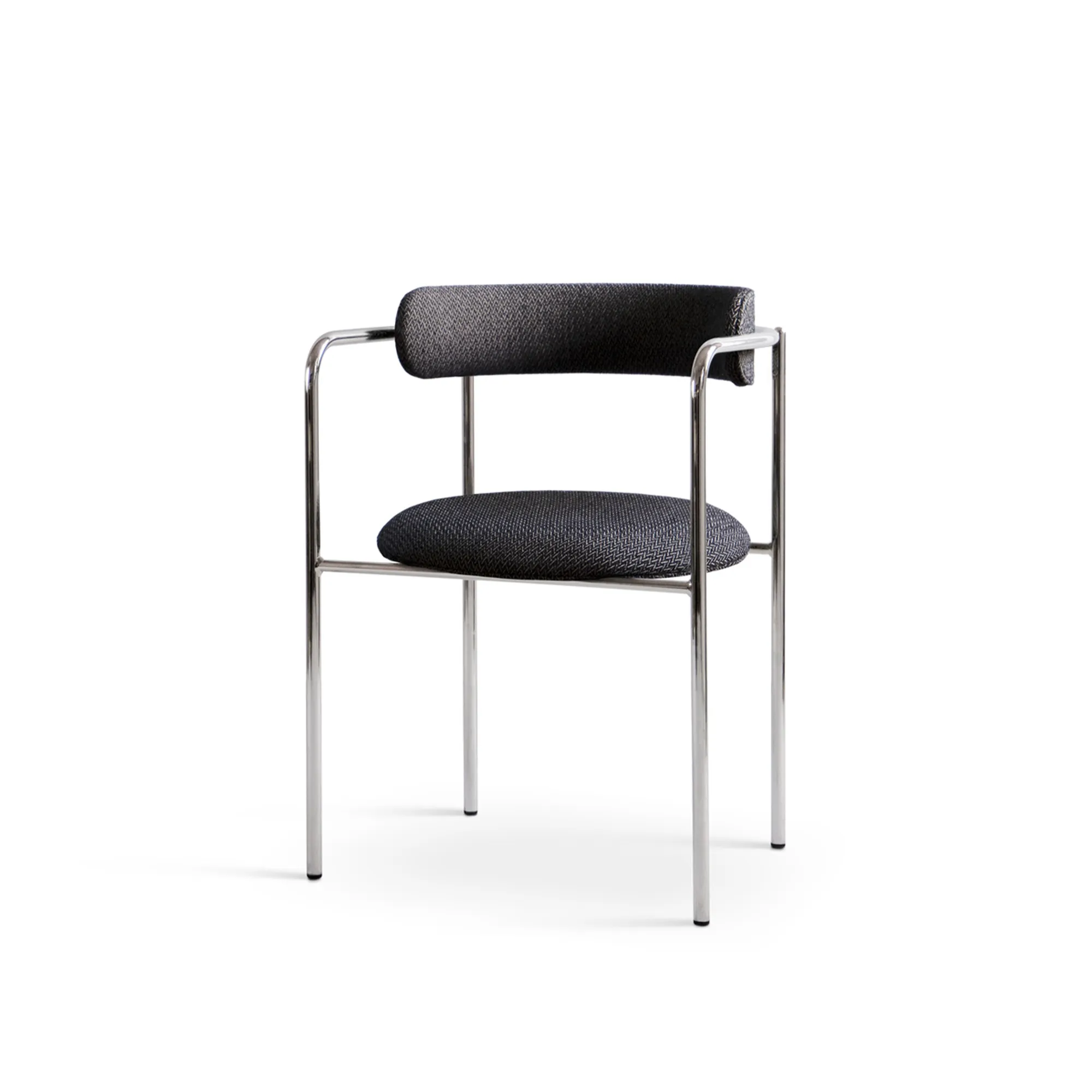 FF Chair Rounded Chrome Legs