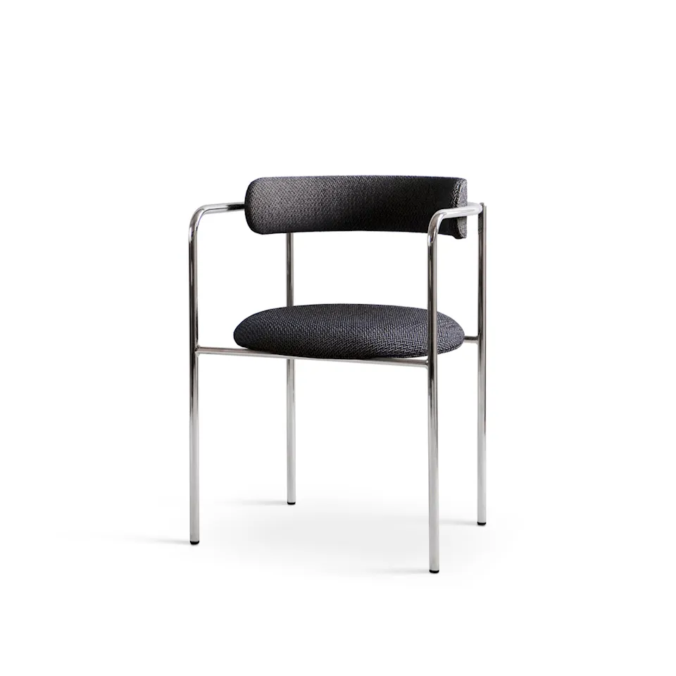 FF Chair Rounded Chrome Legs