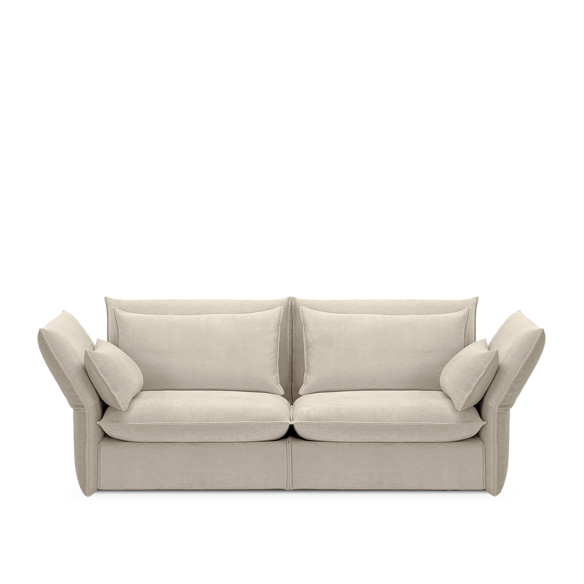 Vitra - Mariposa Sofa 2 1/2-Seater , Cat. F80, Corsaro 02 Dark Brown Melange - Soffor - Edward Barber,Jay Osgerby - Brun