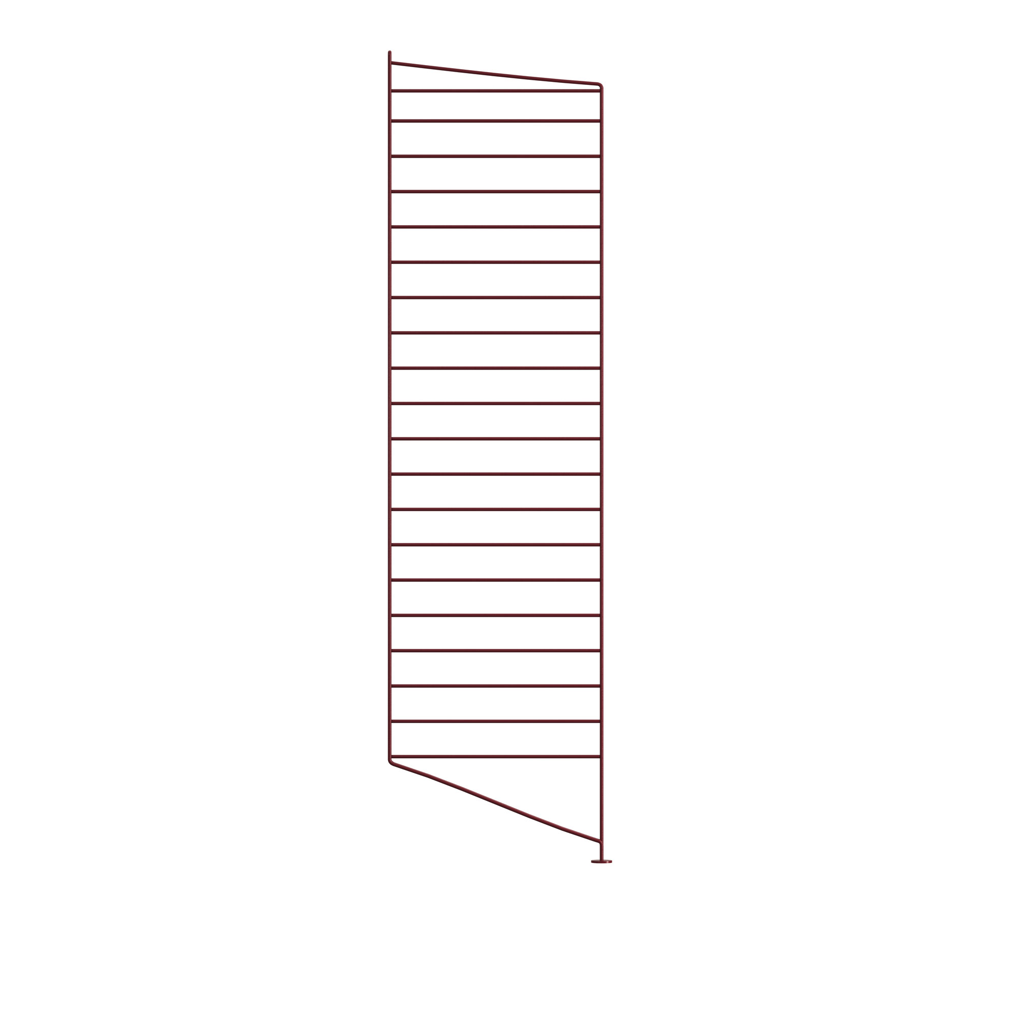 String - Golvgavel 115 x 30 cm 1-pack mörkröd - Hyllor & Hyllsystem - Nils Strinning - Röd - Metall | Möbler - Förvaring Och Hyllor - Hyllor & Hyllsystem | Möbelexperten