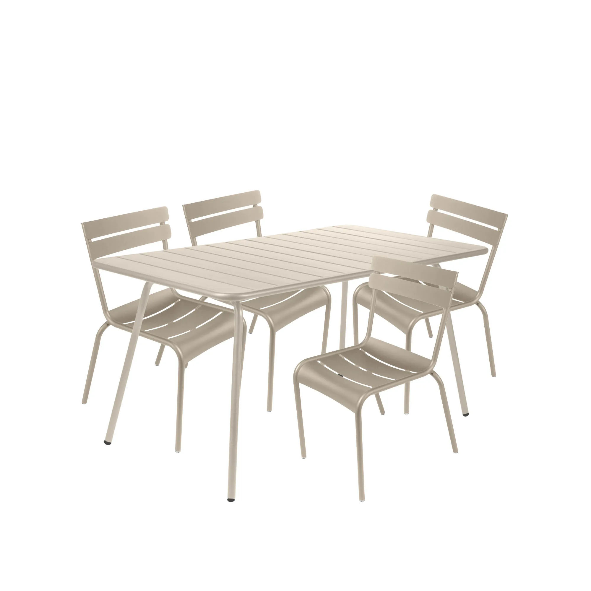 Luxembourg matgrupp bord & 4 stolar