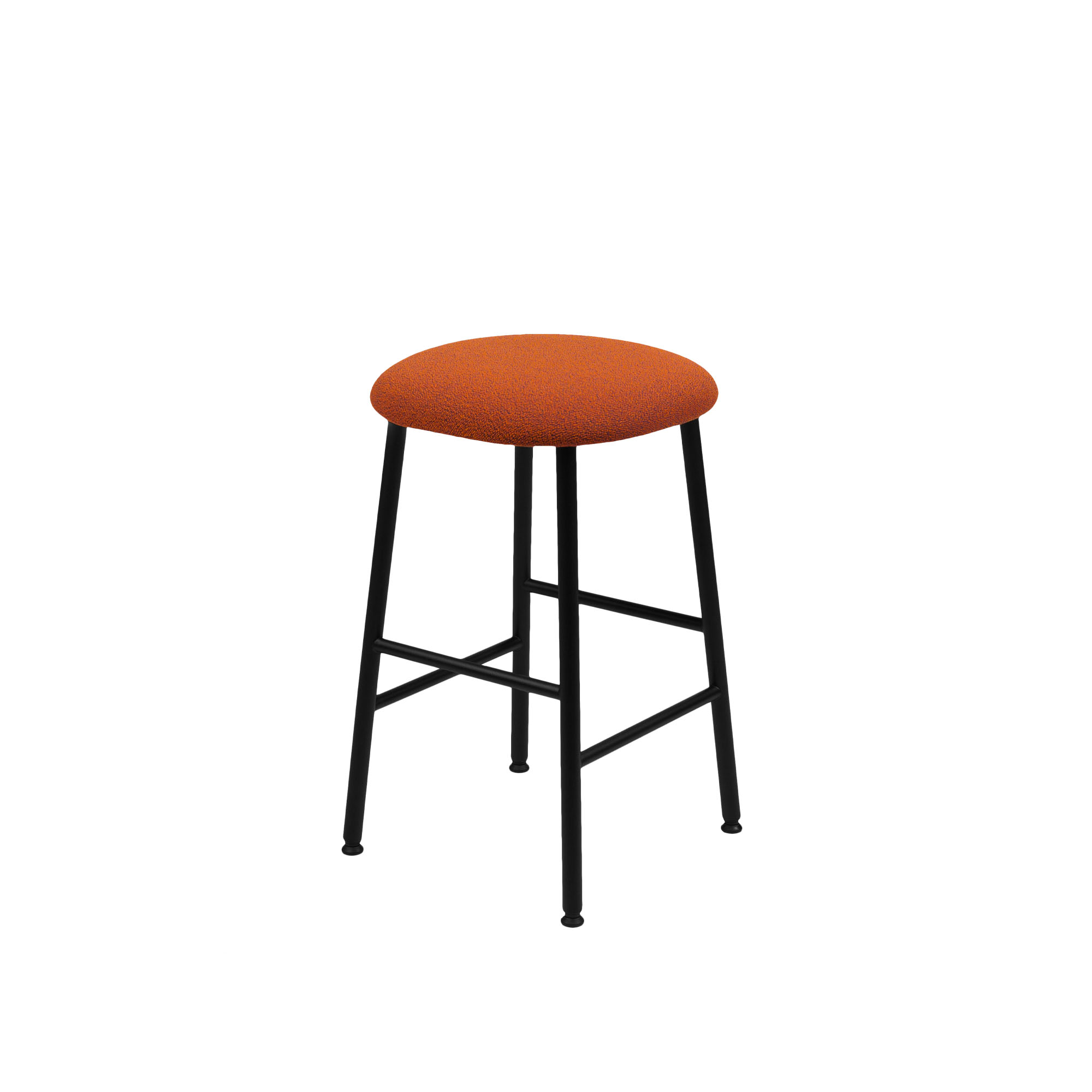 HEM - Kendo Counter Stool - Canyon - Sittpallar - LucidiPevere - Orange - Metall/Trä/Skum/Plast/Ull