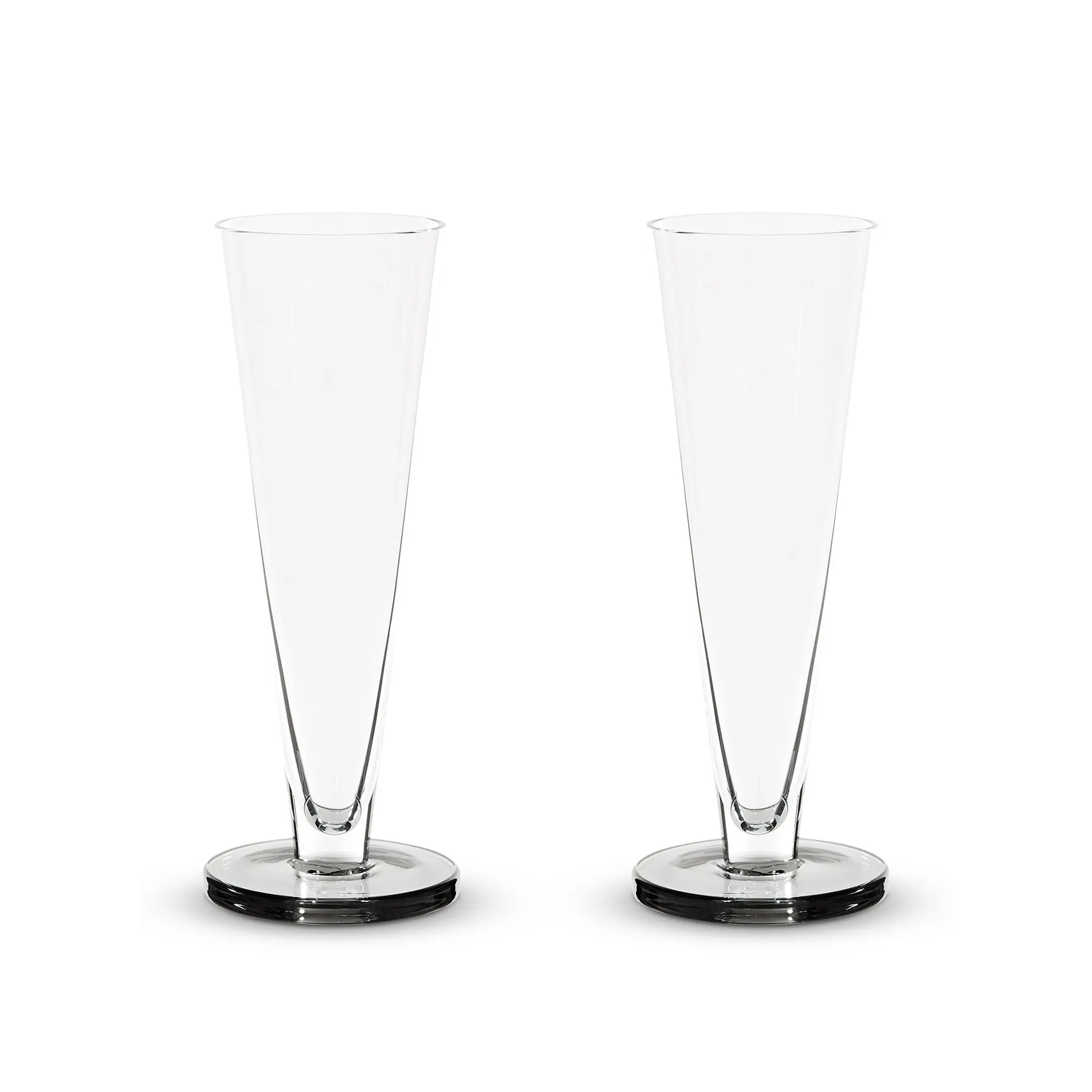 Puck Flute Glass - Set of 2