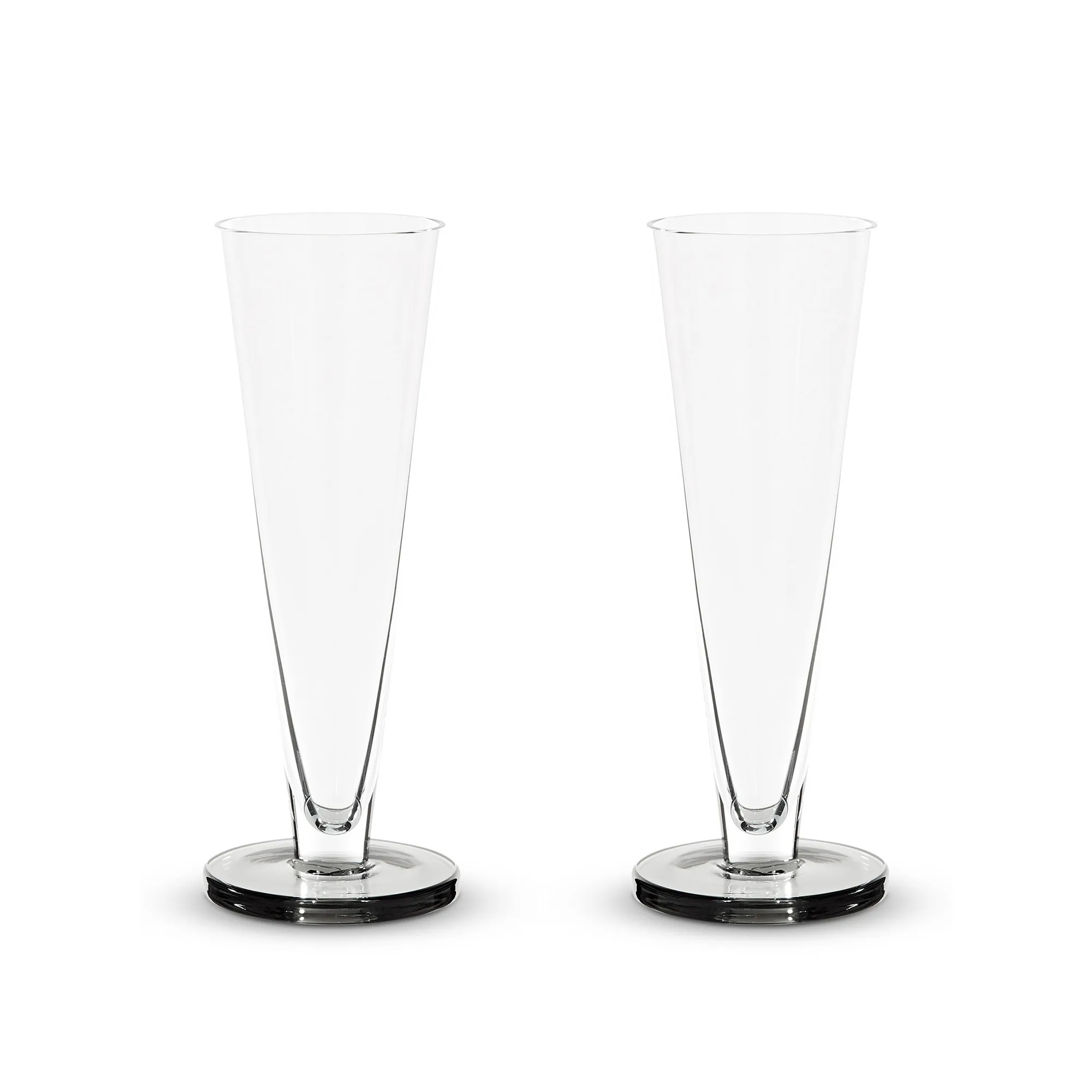 Puck Flute Glass - Set of 2