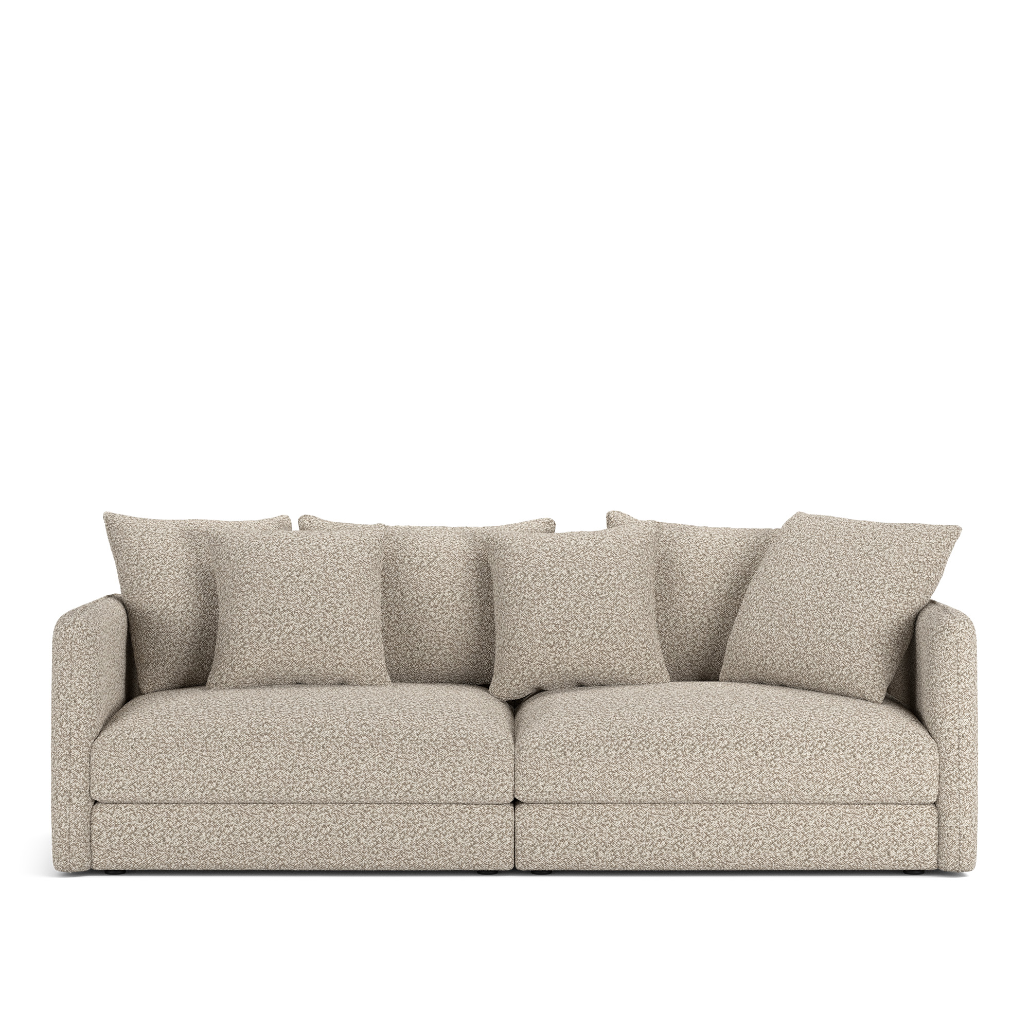 NOGA - Pavarotti 2.5-Seater, Removable Cover, Cushion Variant 01, Vellus 03 - Soffor - Beige