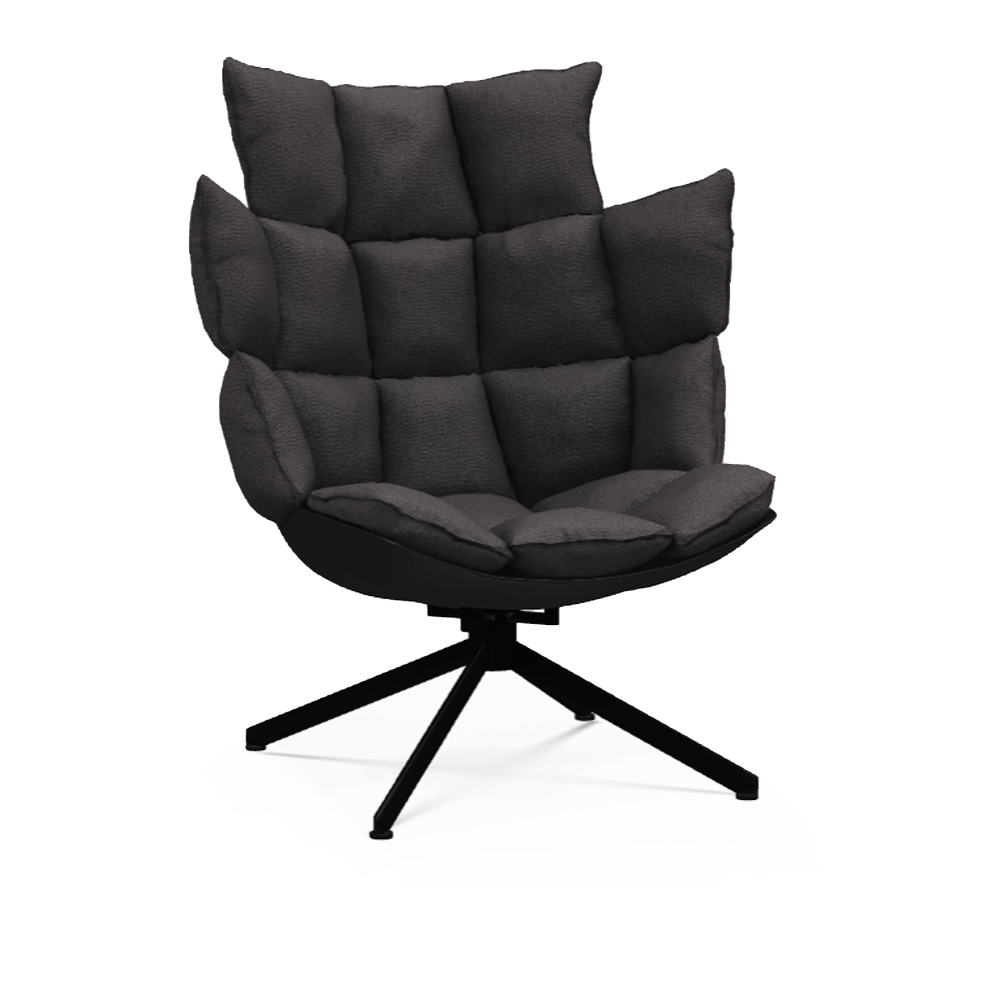 B&B Italia - Husk H3G Cat. A Astro 255 - Snurrfåtöljer - Patricia Urquiola - Grå - Metall/Textilmaterial/Syntetiskt