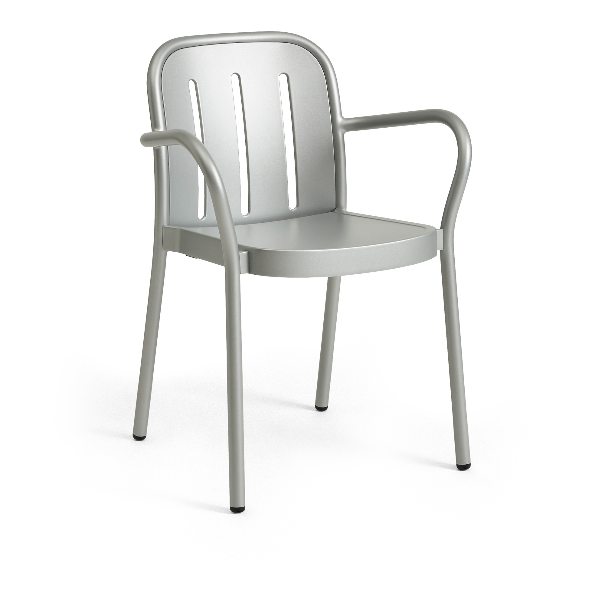 HAY - Deville Armchair Silver Grey - Matstolar utomhus - Julien Renault - Metall | Utemöbler - Utestolar - Matstolar Utomhus | Möbelexperten