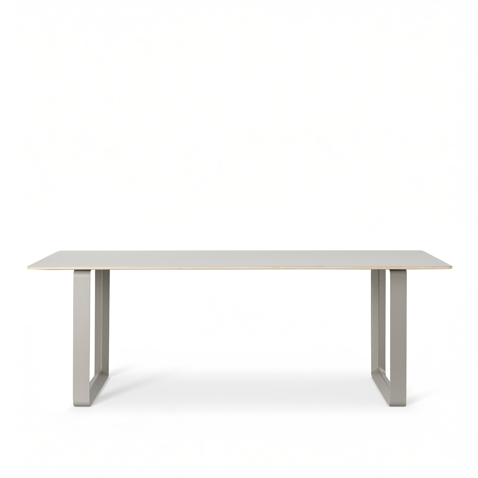 Muuto - 70/70 Table matbord 170x85 cm, Grå linoleum/Grå - Matbord - TAF Studio - Grå - Metall/Trä
