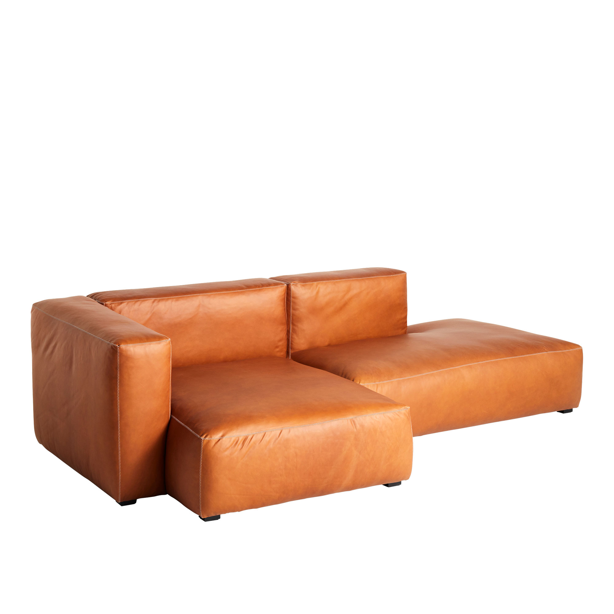 HAY - Mags Soft 2,5 Seater Combination 3 Left - White Stitching - Cat.1 - Linara 311 Fog - Soffor - Vit