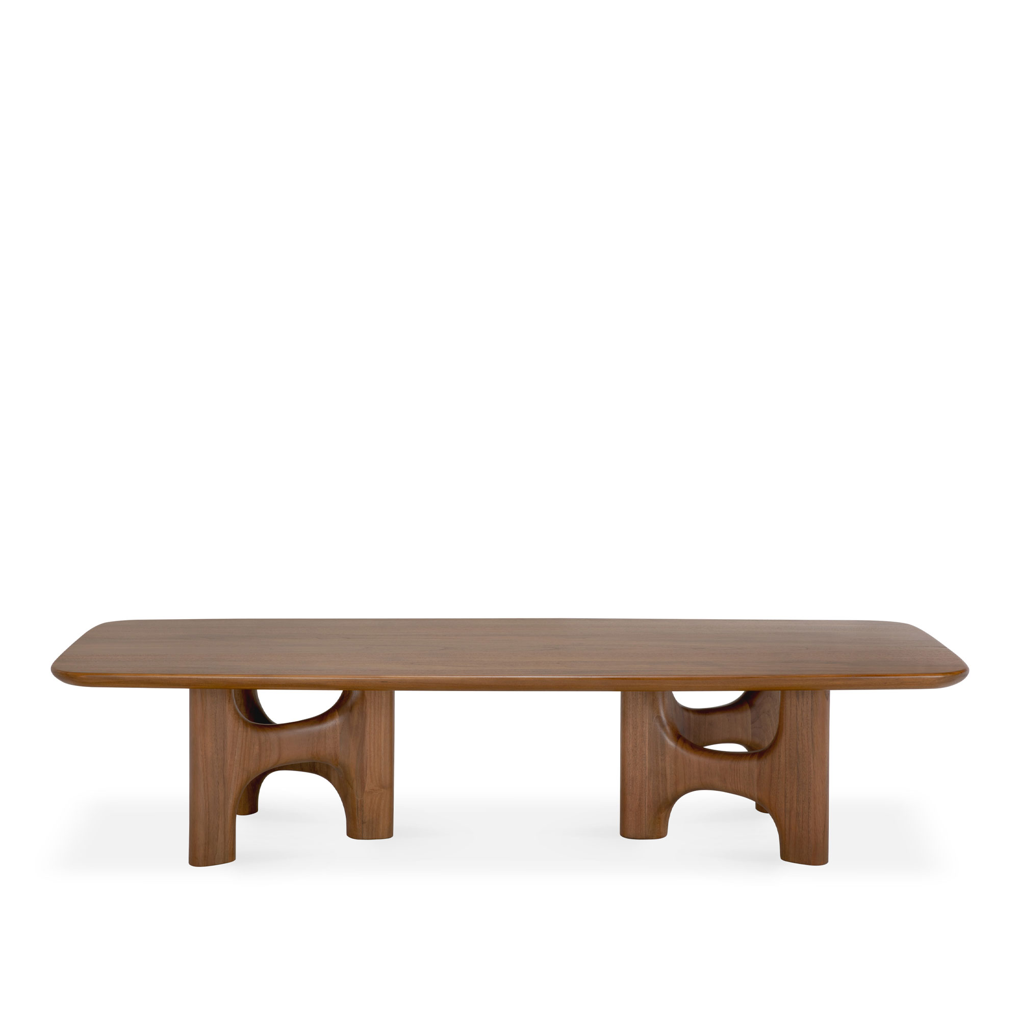 Ethnicraft - Flow soffbord 60x150 cm teak wild brown - Soffbord - Brun - Trä