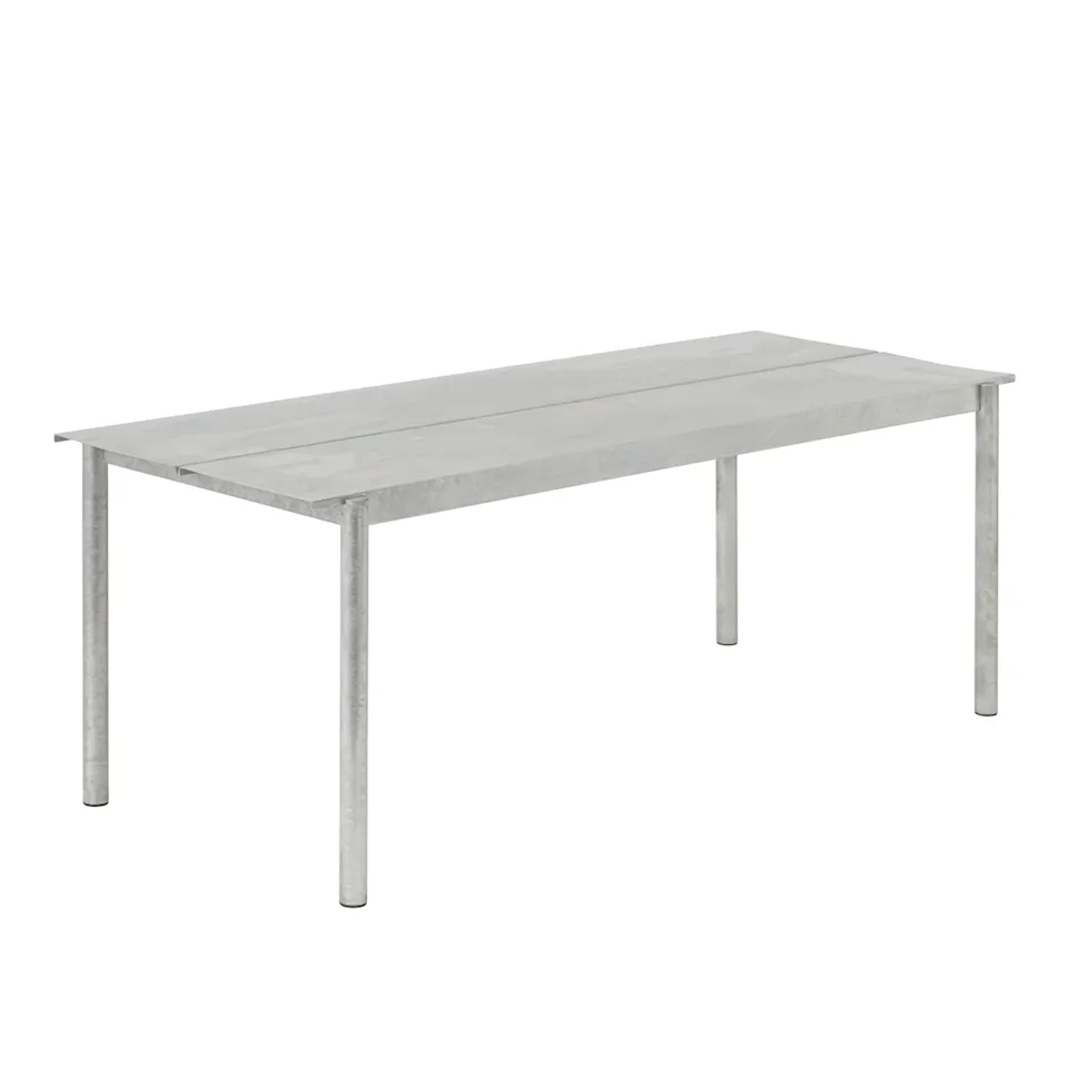 Linear steel table 200cm