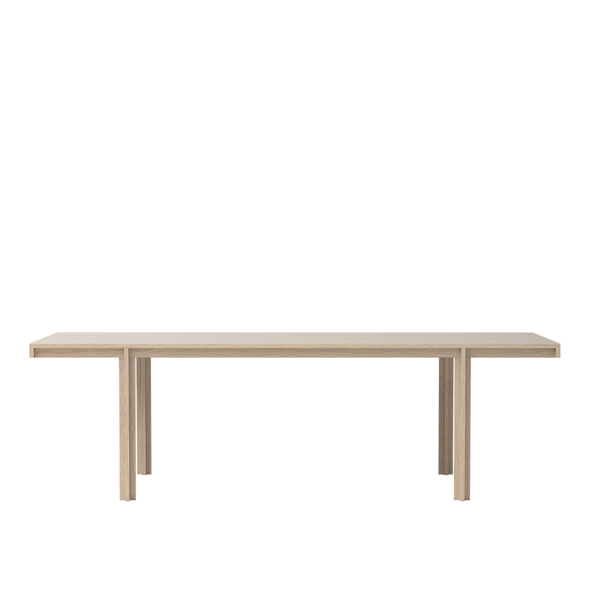Karakter - Principal Dining Table 100 x 240 cm, White Stained Oak - Matbord - Bodil Kjær - Träfärgad - Trä