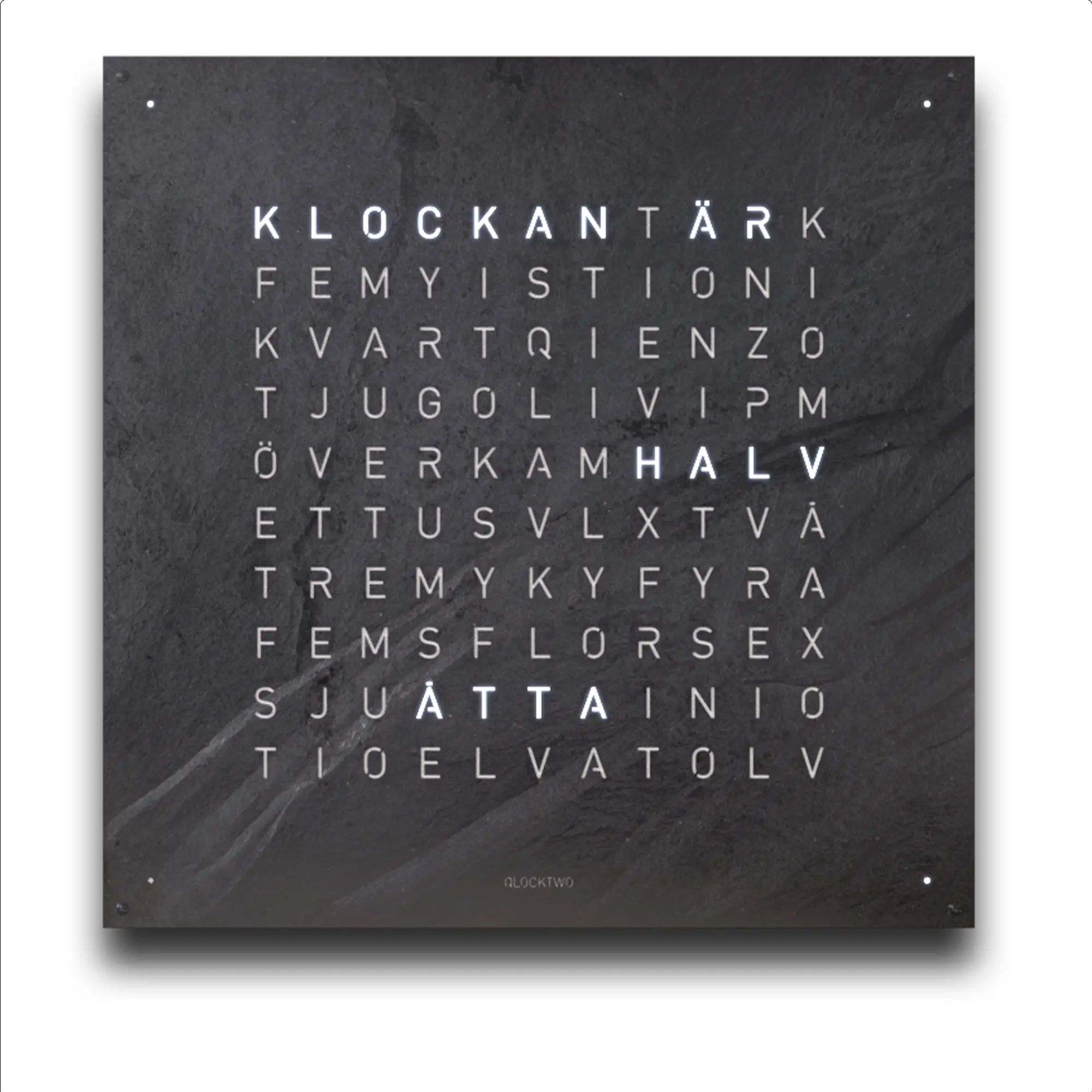 Qlocktwo Earth 90 Creator's Edition – Metamorphite