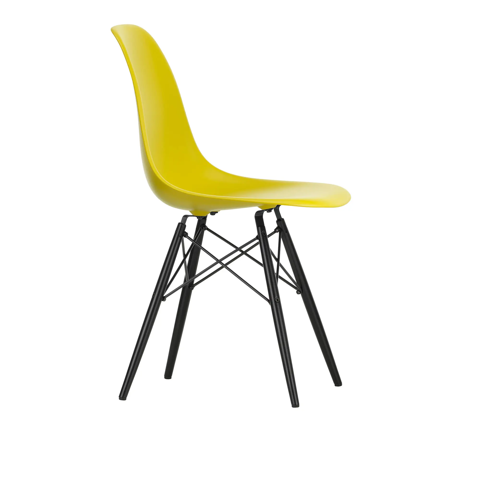 Eames RE Plastic Chair DSW stol Black Maple