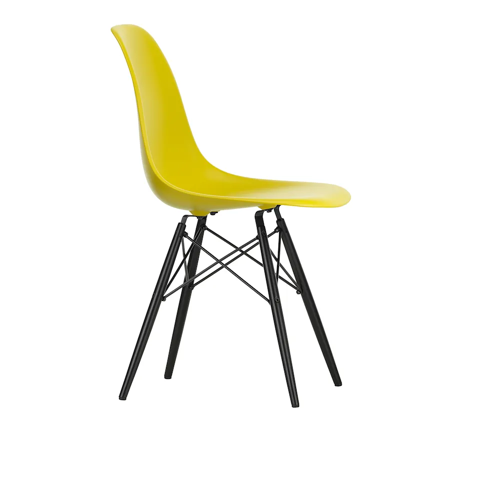 Eames RE Plastic Chair DSW stol Black Maple