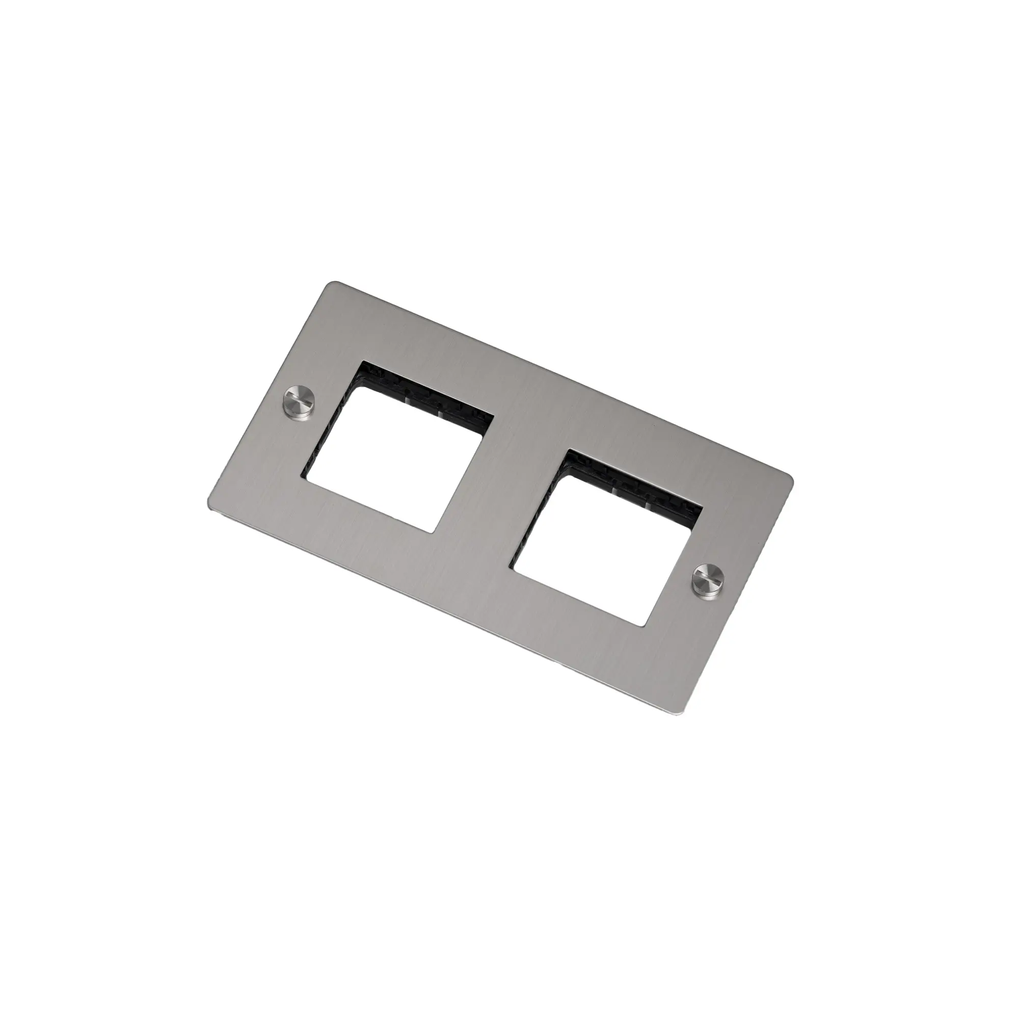 2G Wall Plate Horizontal No Infills