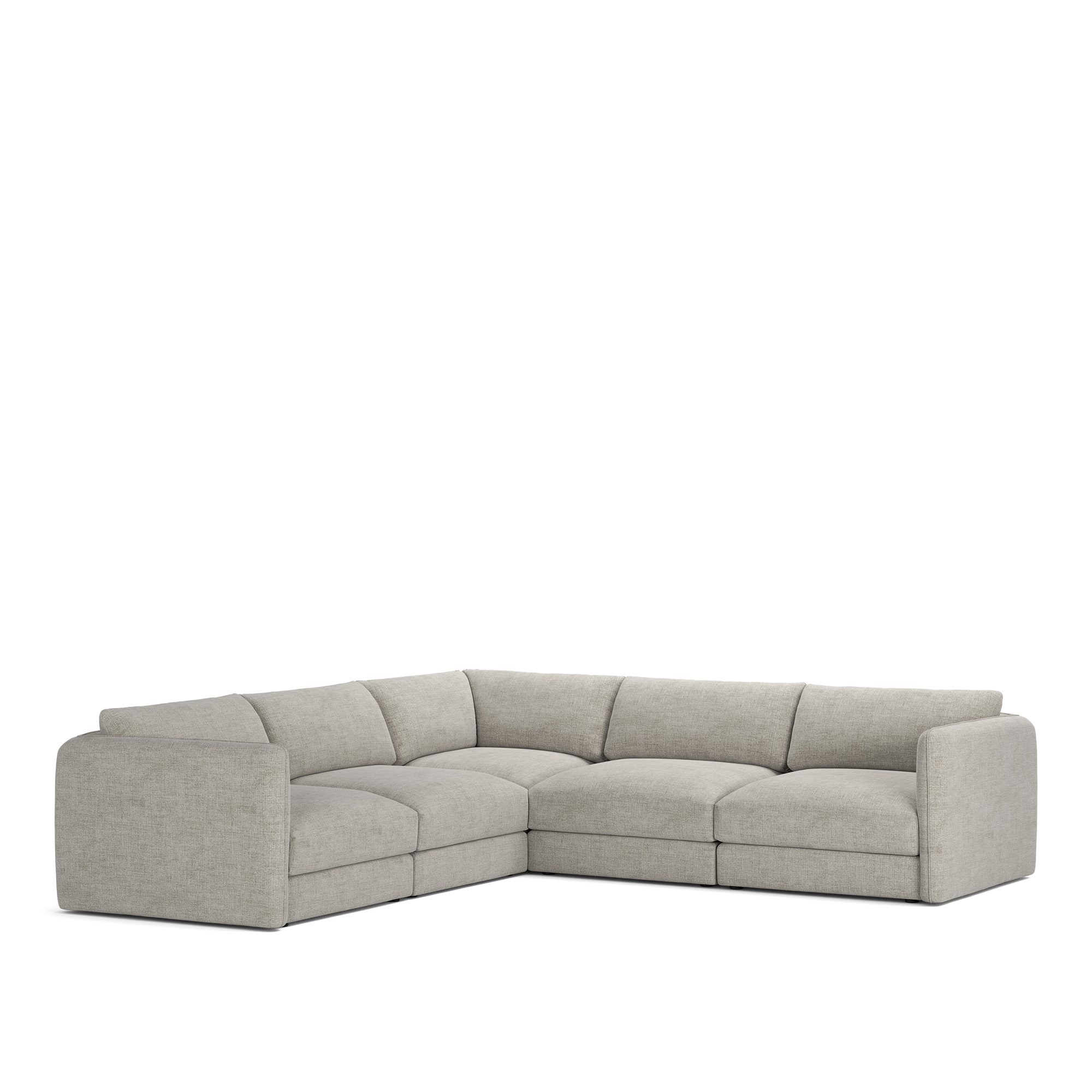 NOGA - Pavarotti 5-Seater Corner, Fixed Cover, Cushion Variant 03, Sienna 103 - Soffor - Gr&aring;