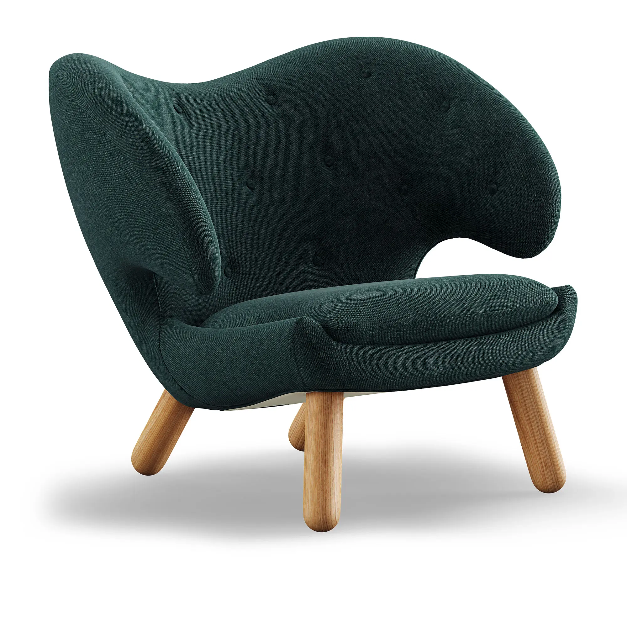 Pelican fåtölj Dark oiled oak