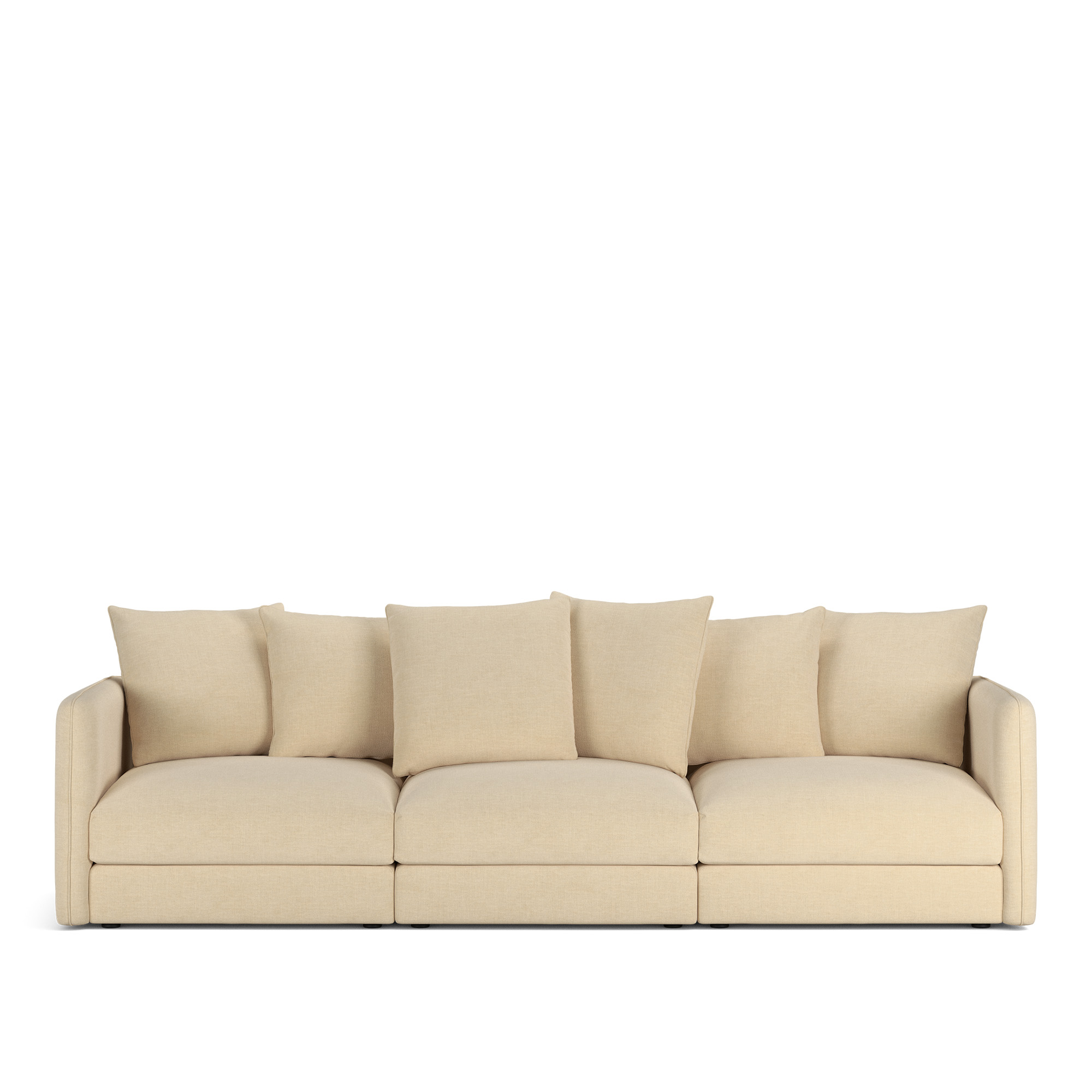 NOGA - Pavarotti 3-Seater, Removable Cover, Cushion Variant 01, Sienna 101 - Soffor - Beige