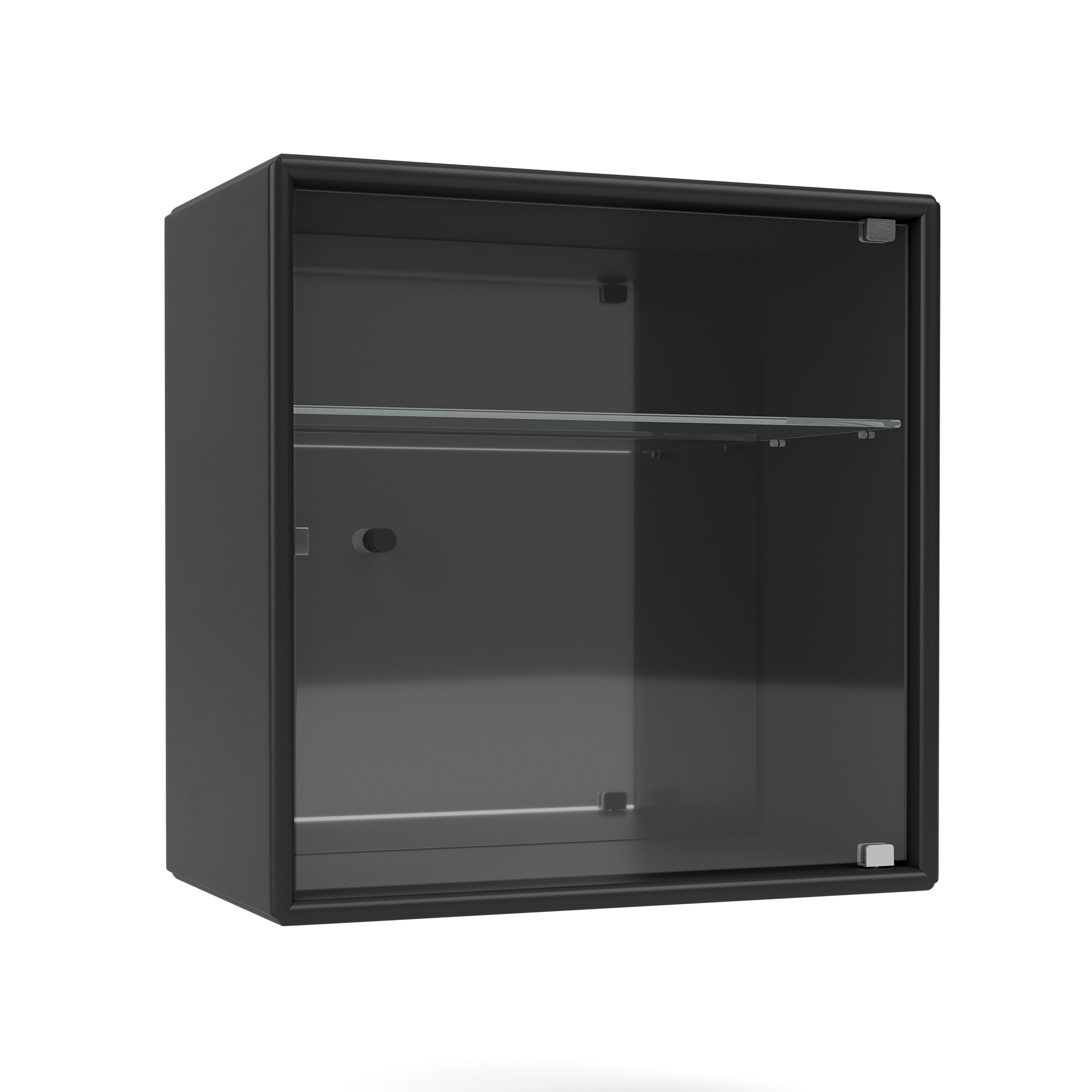 montana - perfume cabinet with mirror 05-black 04 suspension rails - skåp och vitrinskåp - peter j. lassen