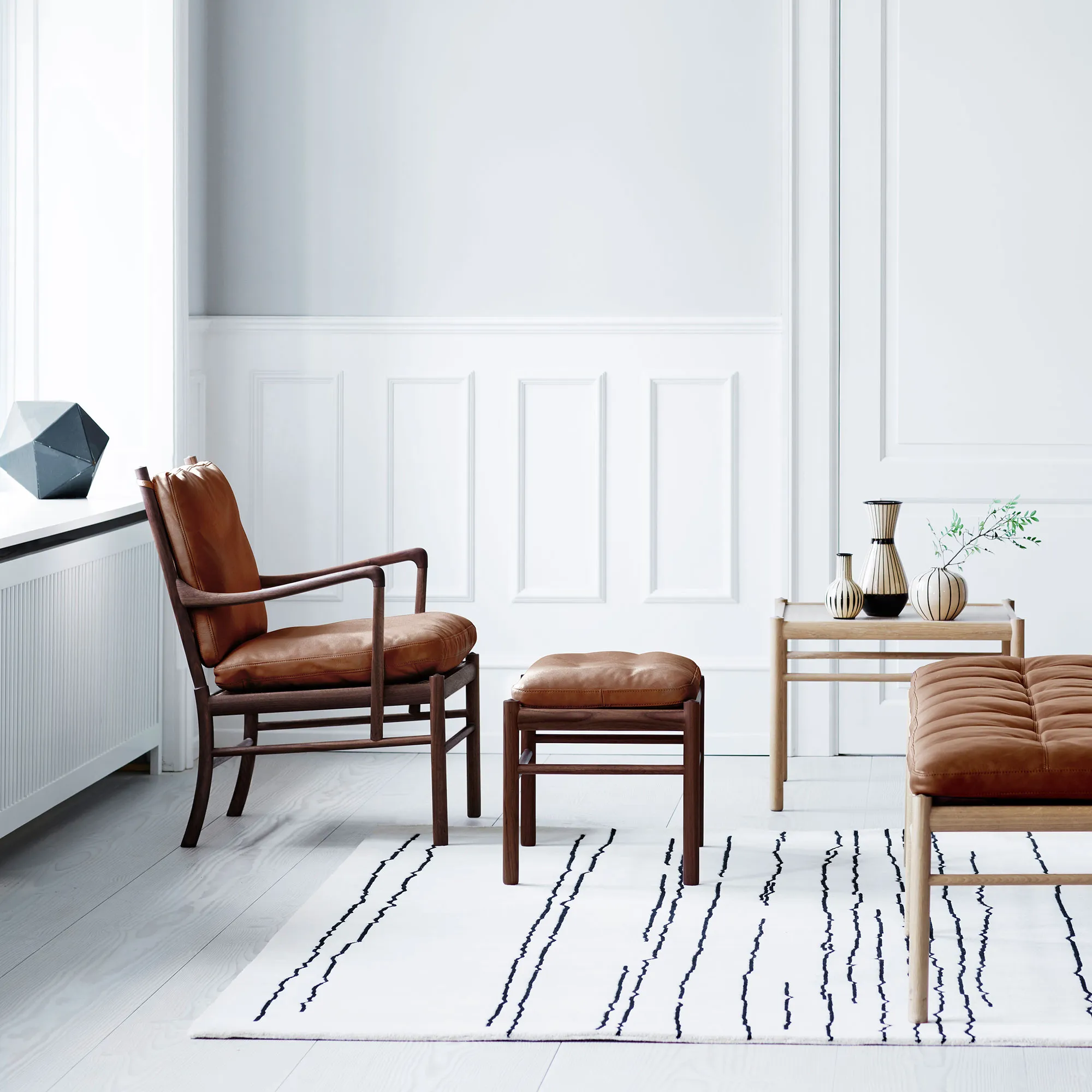 OW149 Colonial fåtölj ek