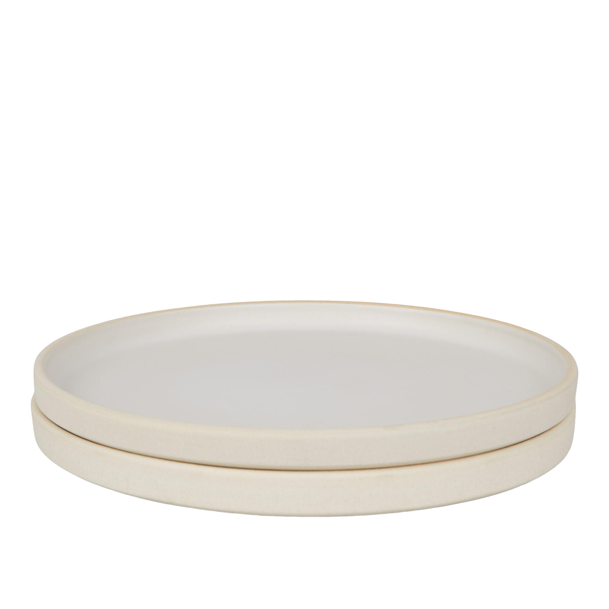 Frama - Otto Plate Set Of Two Large Natural - Mattallrikar - Beige