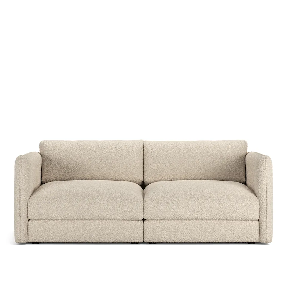 Pavarotti 2-Seater, Fixed Cover, Cushion Variant 03, Ascot White