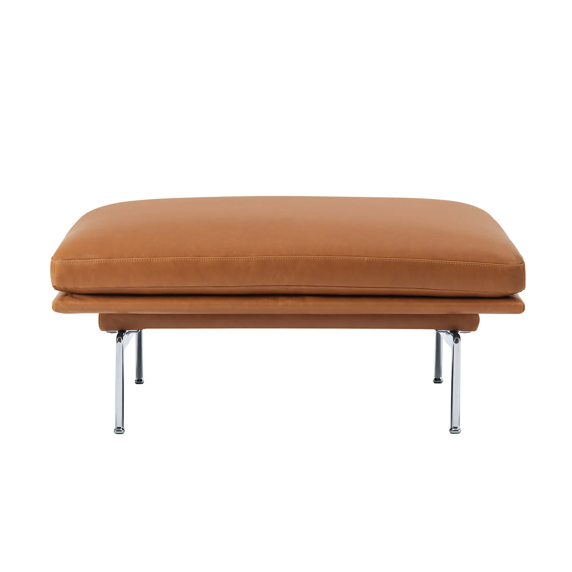 Outline Pouf / Polished Aluminium Base