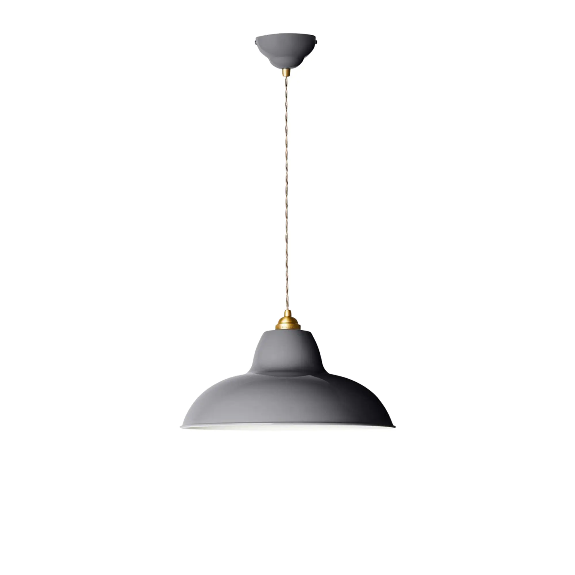 Original 1227 Brass Midi Wide Pendant Lamp