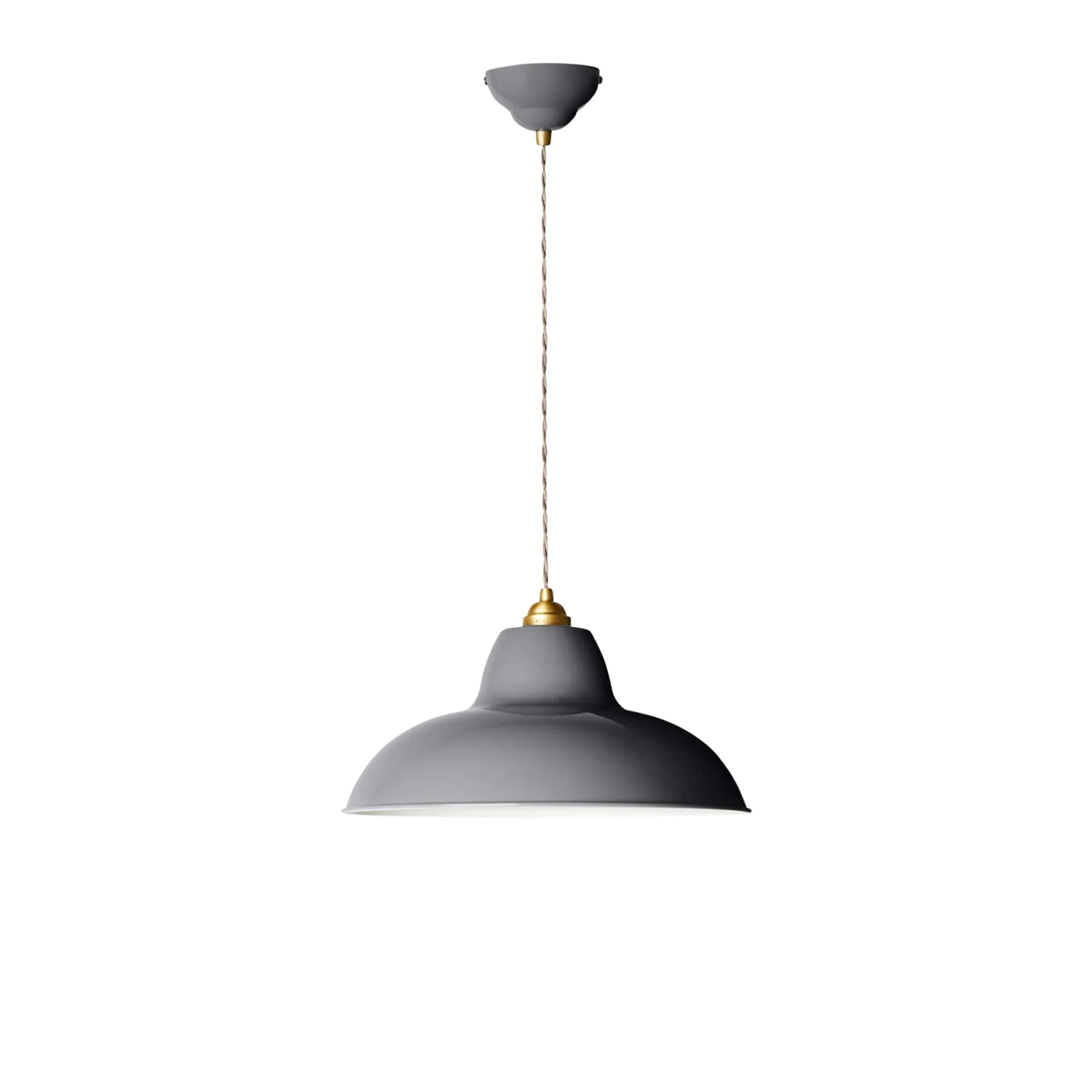 Original 1227 Brass Midi Wide Pendant Lamp