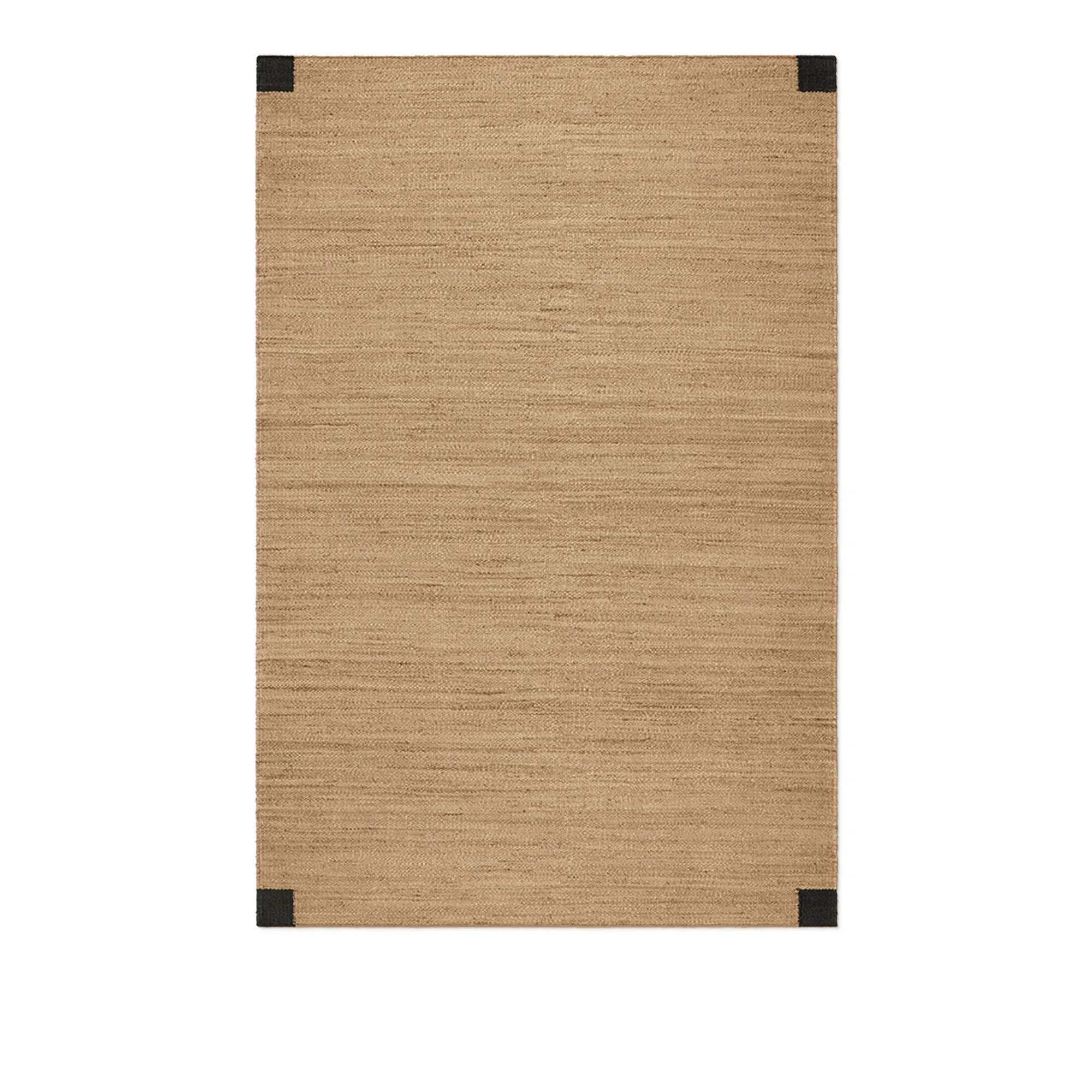 Jute Corner Black teppe