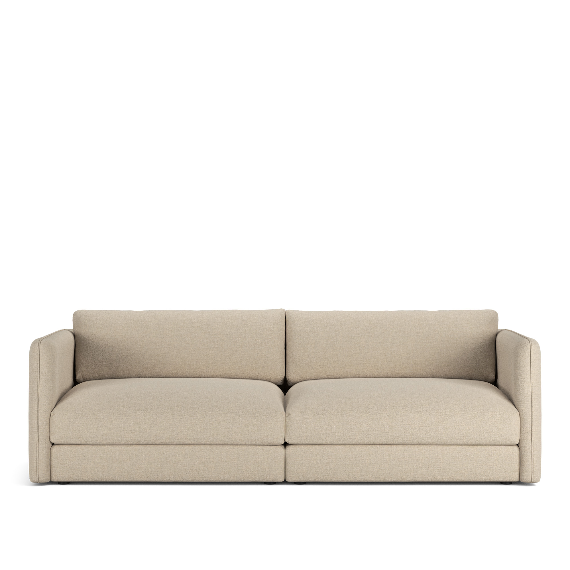 NOGA - Pavarotti 2.5-Seater, Removable Cover, Cushion Variant 03, Lario 107 - Soffor - Beige