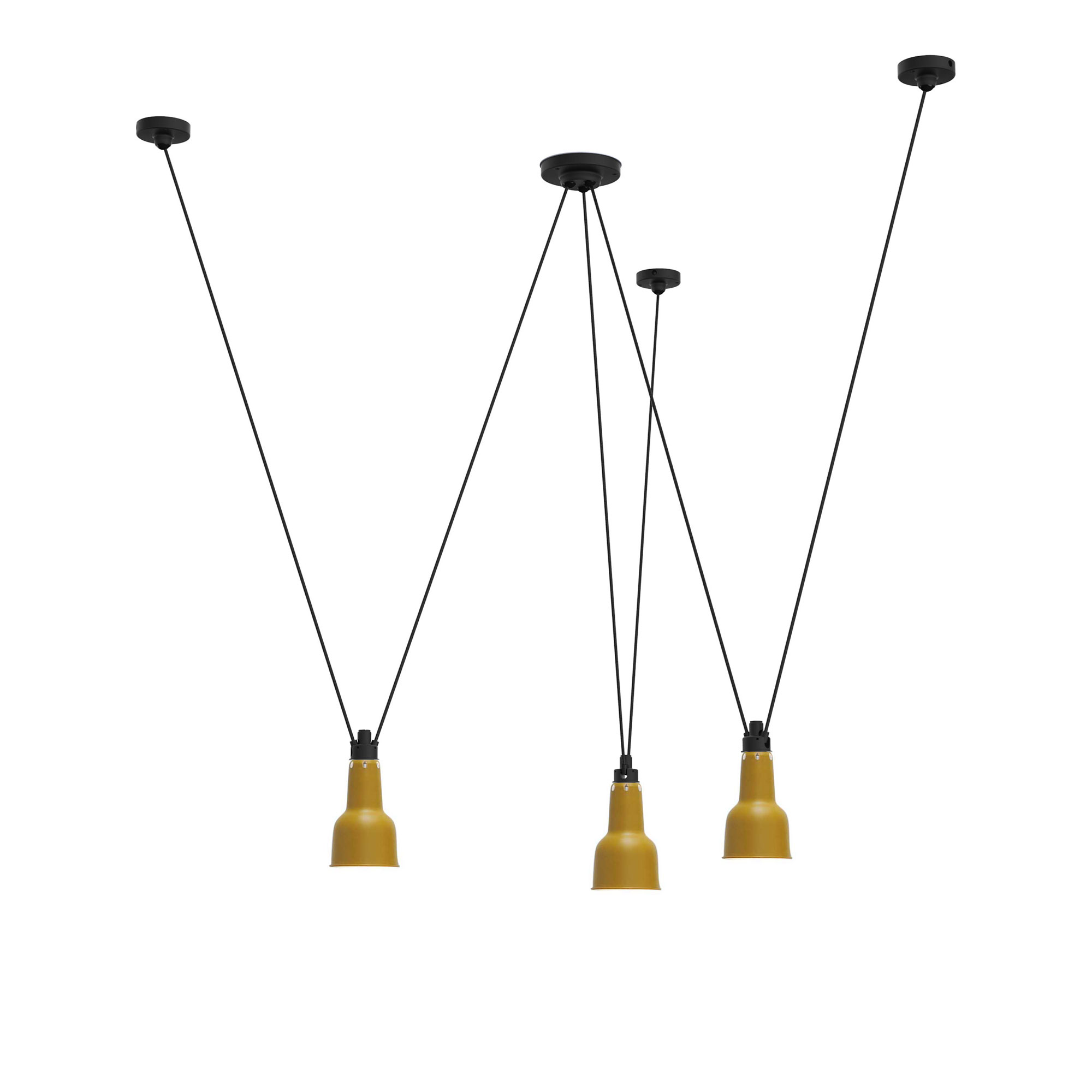 DCWéditions - Les Acrobates De Gras 325 Oculist Yellow - Pendellampor - Bernard-Albin Gras - Gul